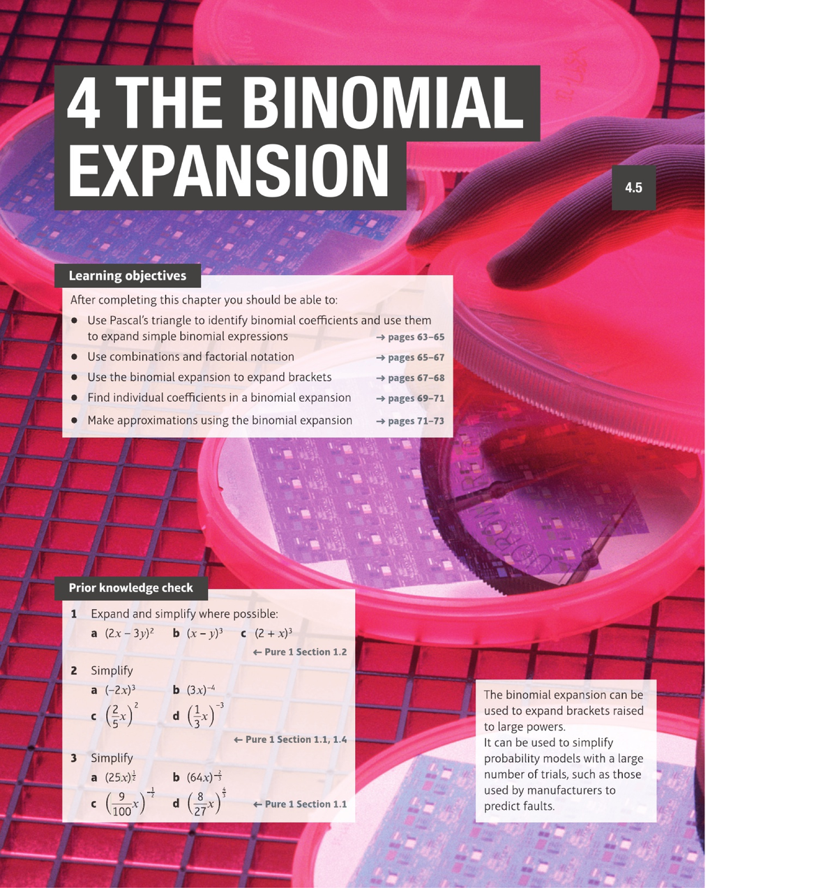 Chapter 4: The Binomial Expansion and Its Applications - Studocu