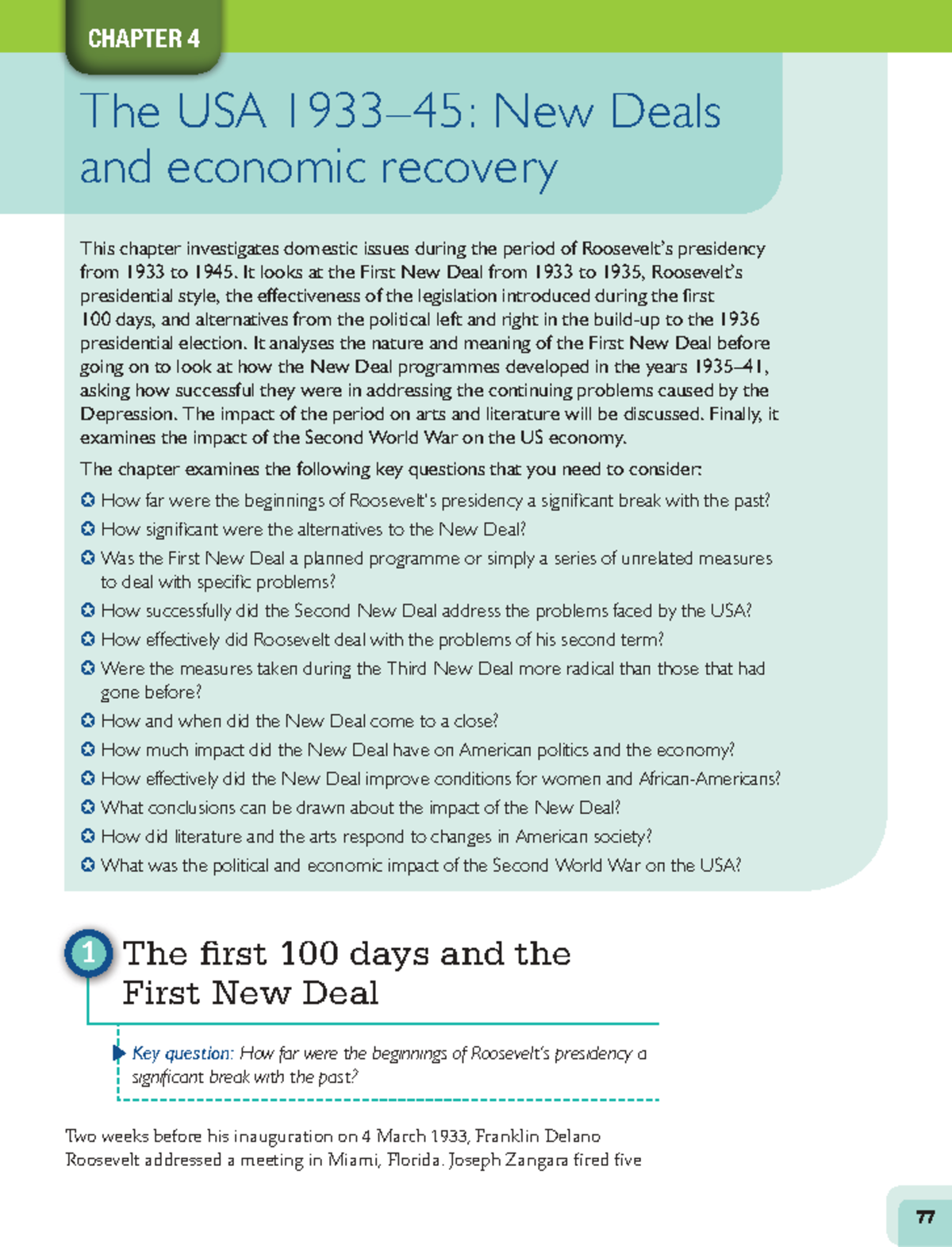 Assessing Effectiveness of FDR's New Deals: Analyzing Impact (HIST 103 ...