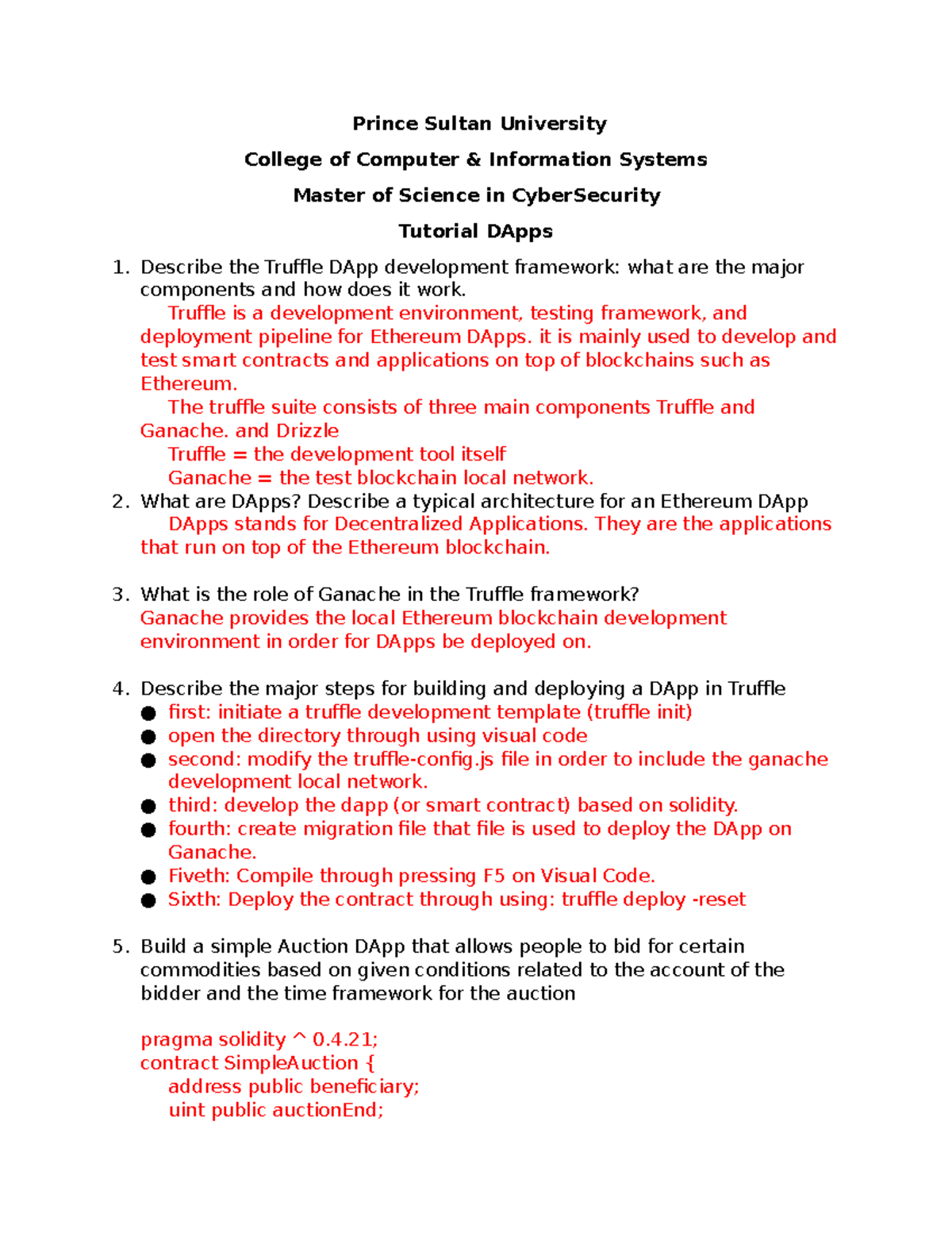 Tutorial 5: Understanding Ethereum Concepts & Mechanisms - Studocu
