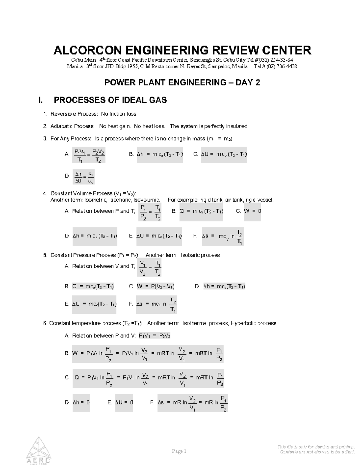 Handouts for Power Plant Engineering (PPE) Day 2 - Practice Material ...