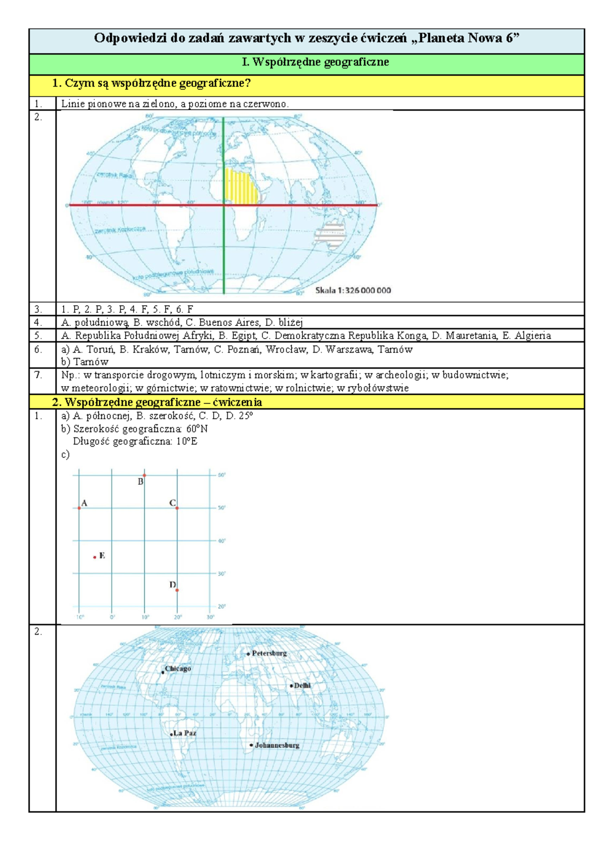 Geografia Zeszyt ćwiczeń Odpowiedzi Klasa 7 www.studocu.com