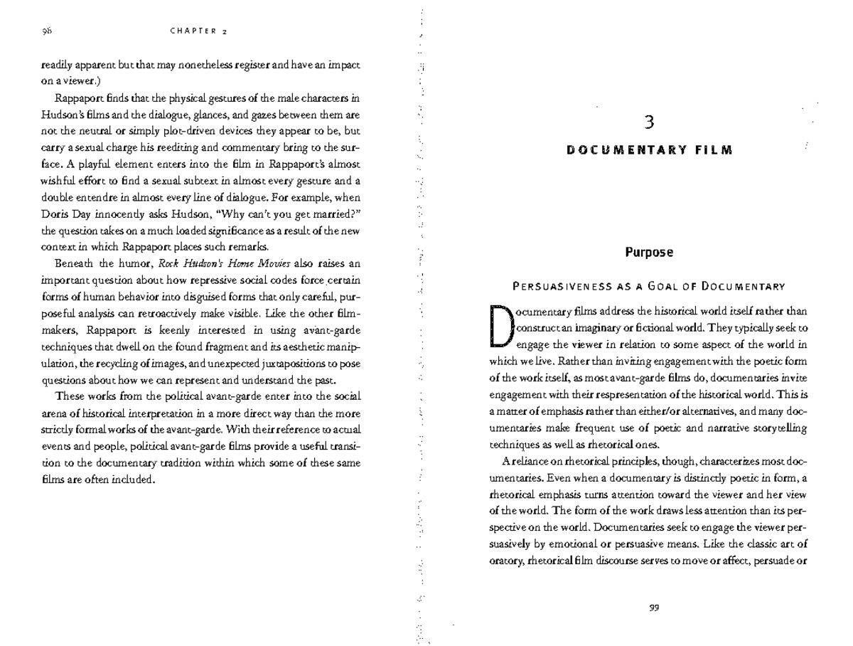 Documentary Film Analysis: Rhetorical Strategies and Stylistic Elements ...