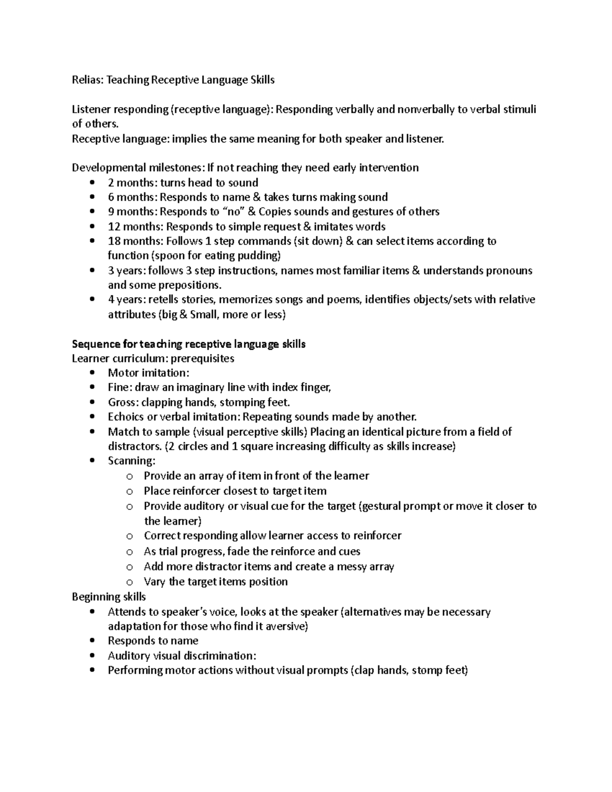 Relias - Receptive Language Skills Teaching Strategies and Milestones ...
