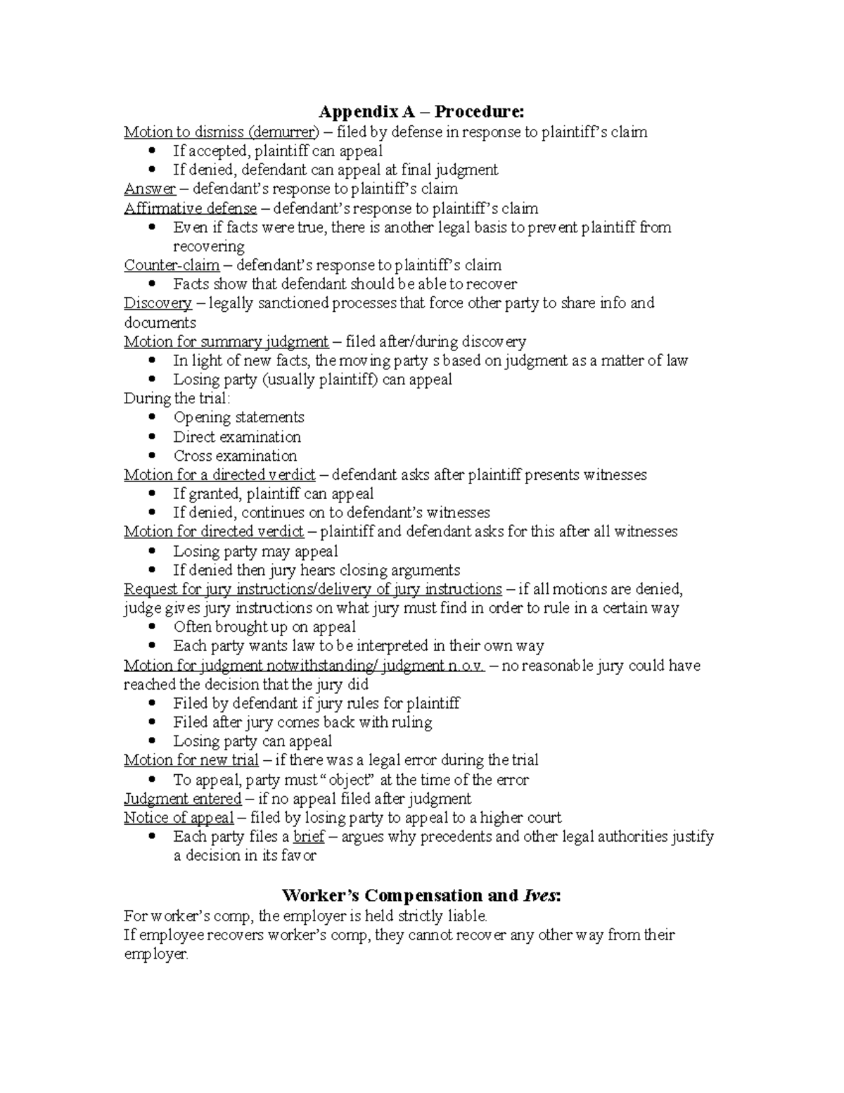 Torts LAW 101: Condensed Final Exam Outline and Key Concepts - Studocu