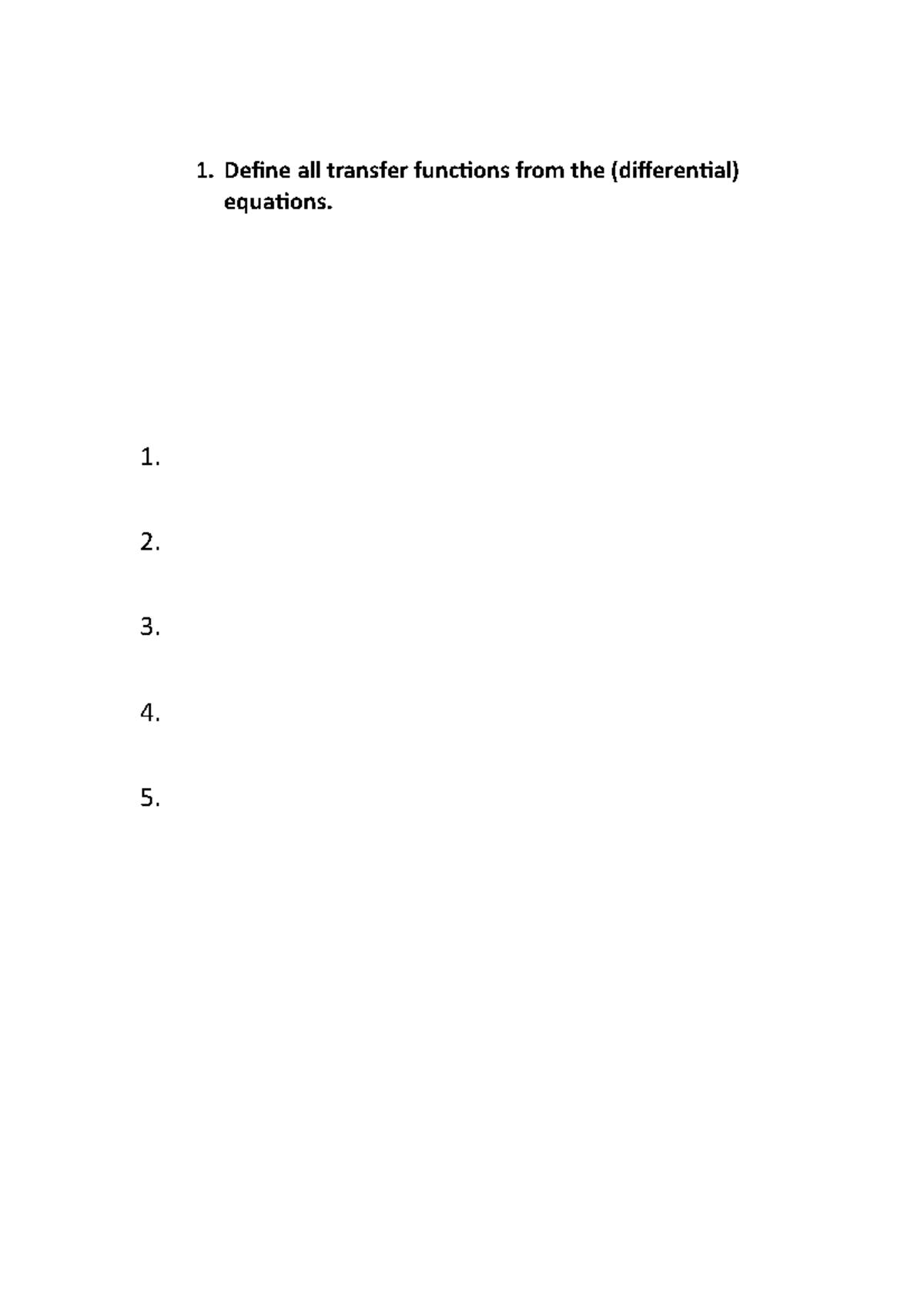 Design Case 1: Transfer Functions and System Requirements Analysis ...