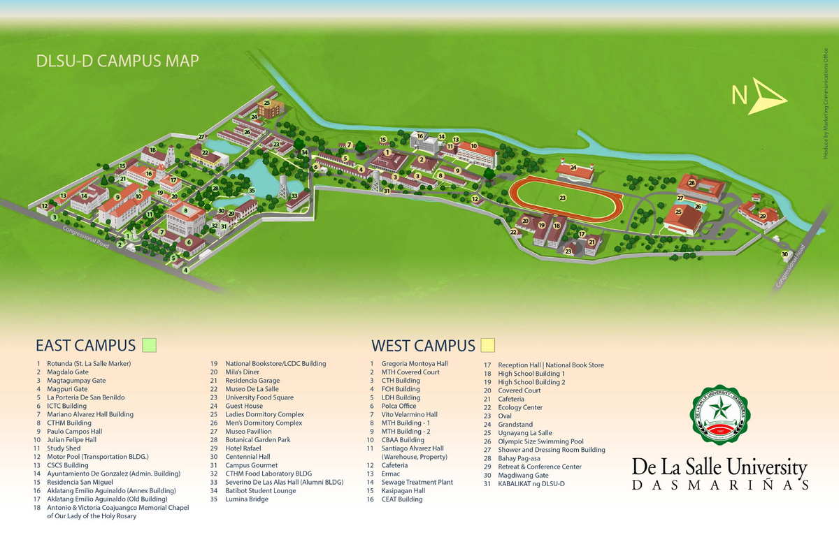 Campus Map of De La Salle University (East & West Campus) - Studocu