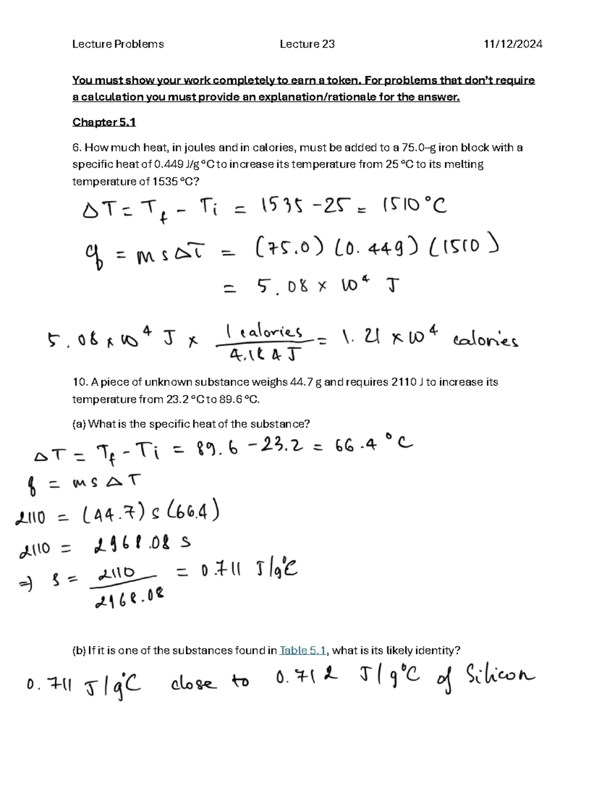 Lecture 23 Heat Transfer Problems for Chapter 5 - Studocu