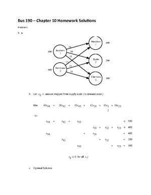 Bus 190 – Chapter 6 Homework Solutions - Bus 190 Chapter 6 Homework ...