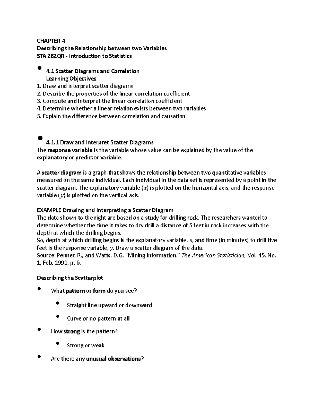 Stats 282 ch 4 describing the relationship between two variables ...