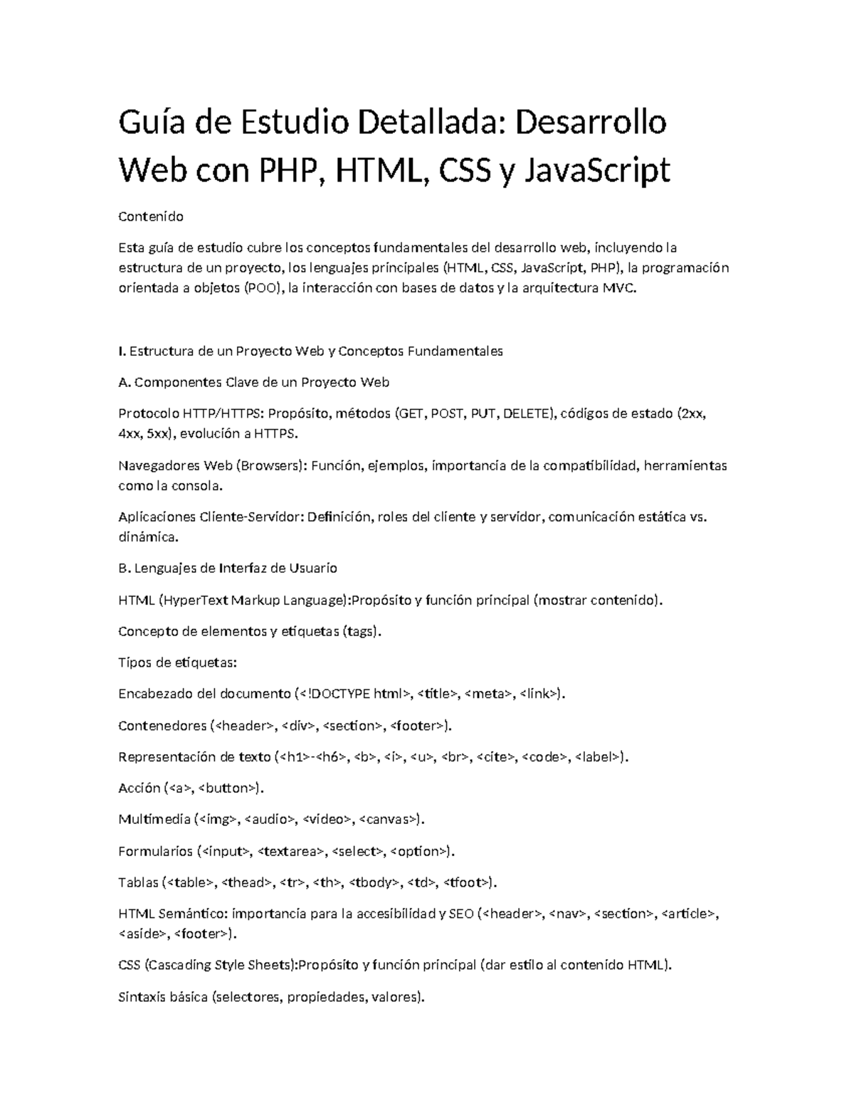 Guía de Estudio: Desarrollo Web con PHP, HTML, CSS y JS (Curso 2023 ...