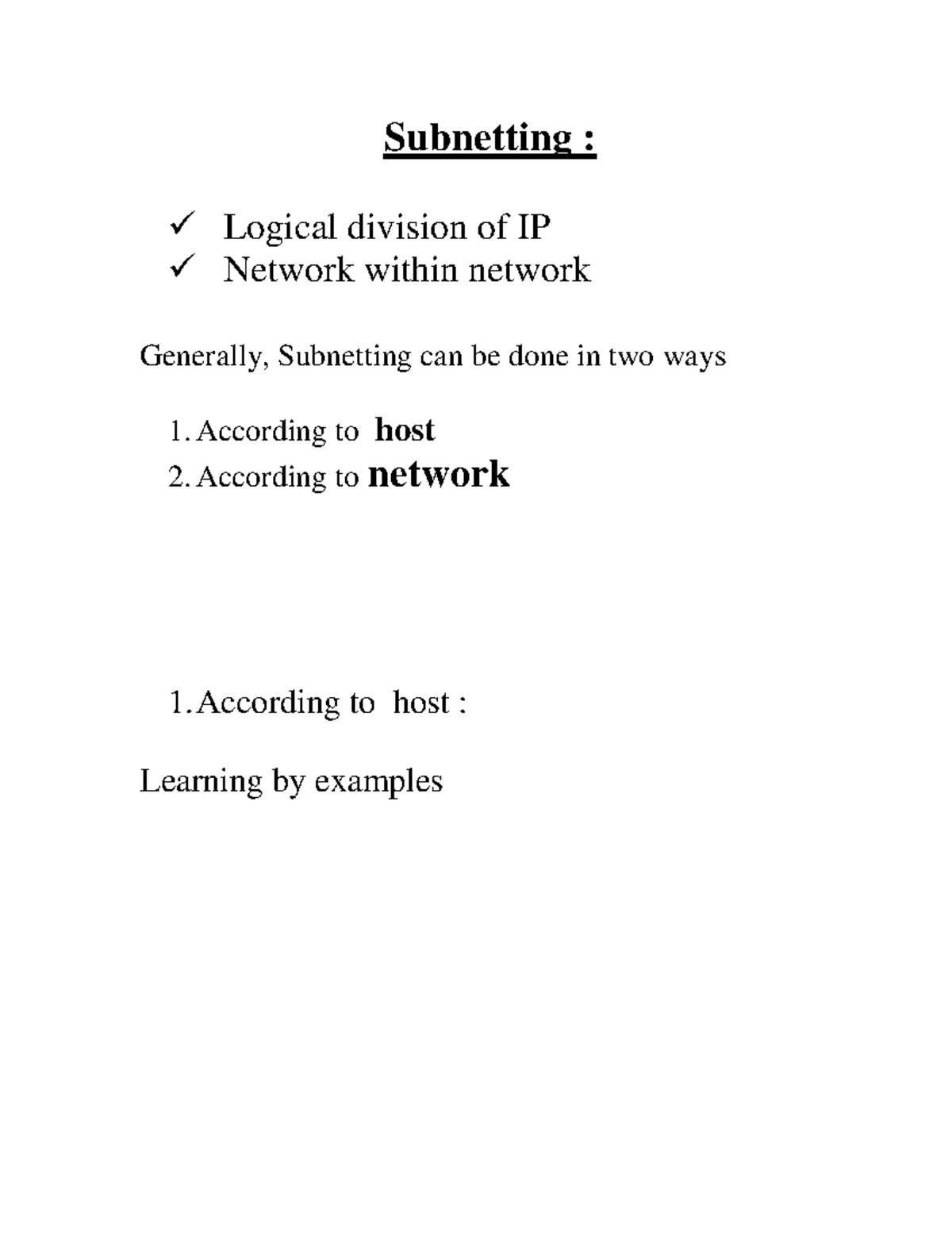Subnetting A2Z: Understanding IP Network Division and IDs - Studocu