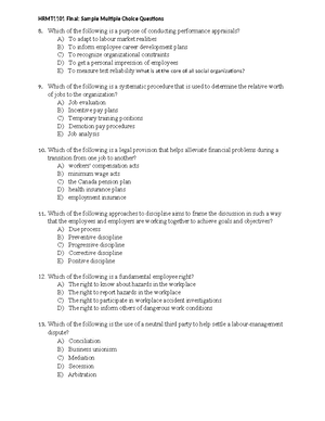 Sample Midterm Multiple Choice Questions - Sample Midterm Multiple ...