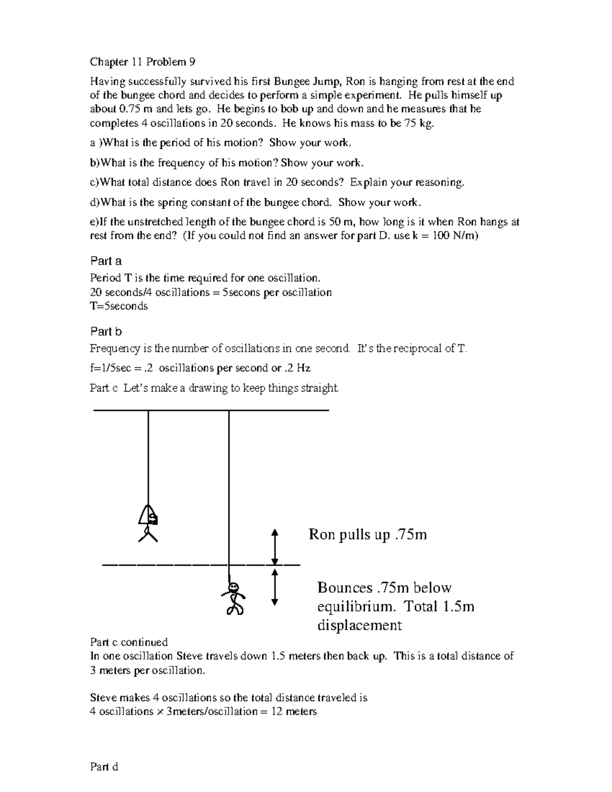 Chapter 11 Homework Solutions: Oscillations and Spring Mechanics - Studocu