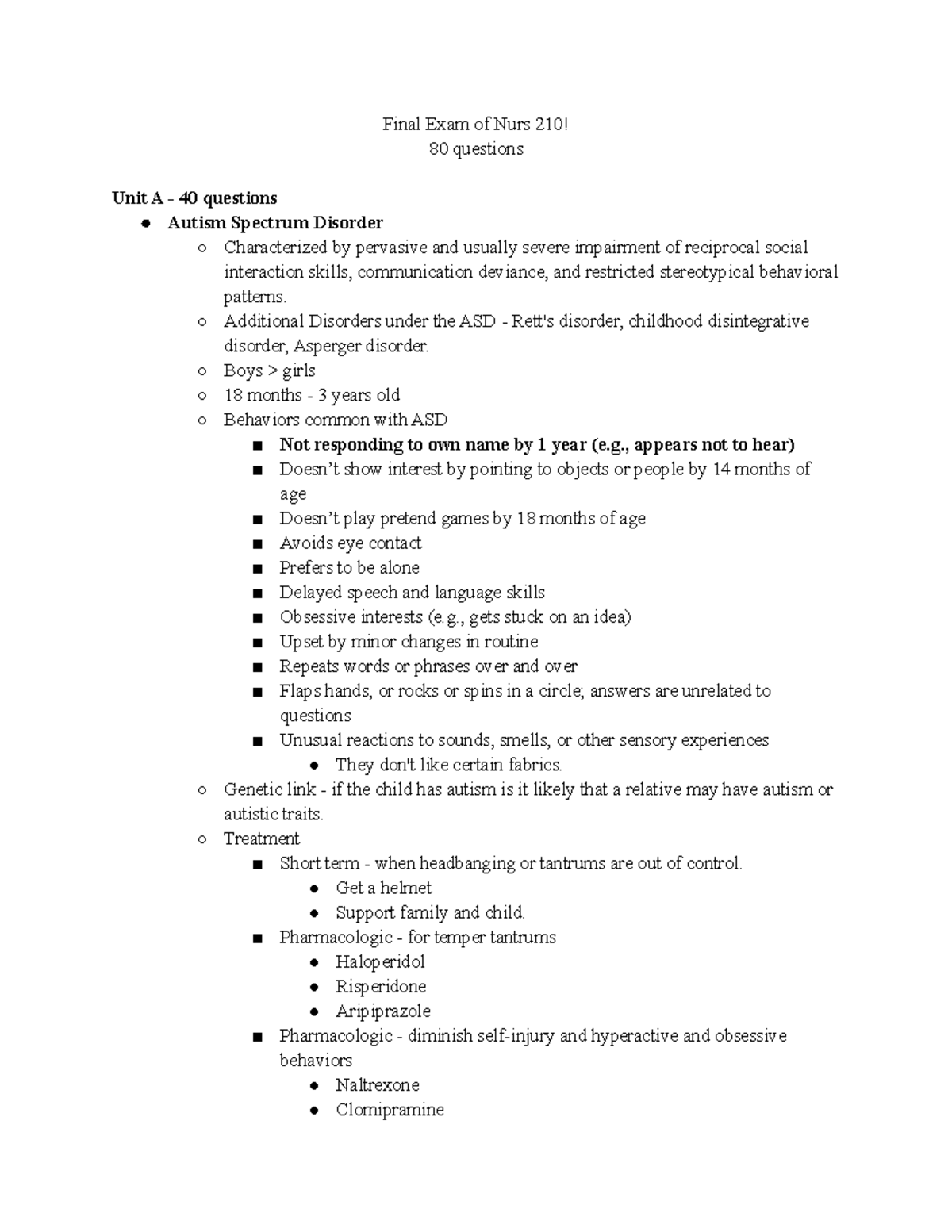 Nurs 210 Final Exam Study Guide: Key Topics and Nursing Interventions ...