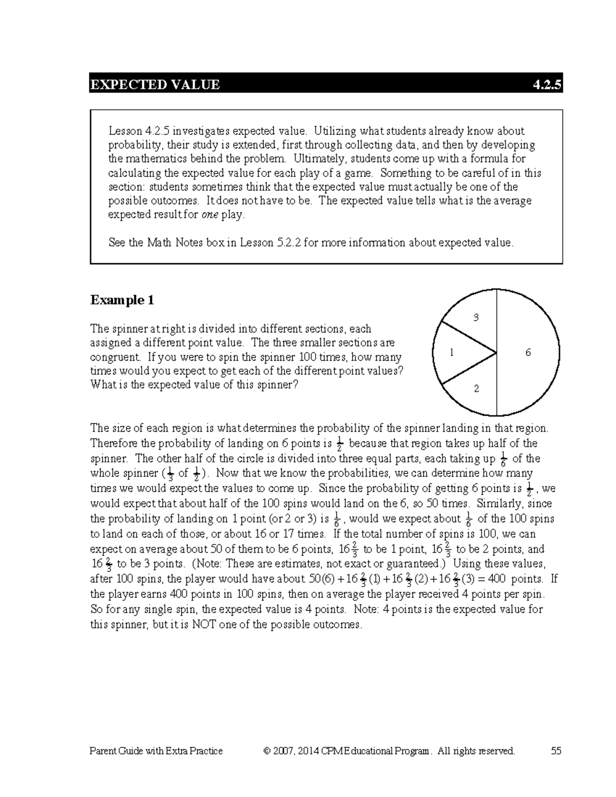 CCG PG Ch4 3 - Expected Value and Probability Concepts - Studocu