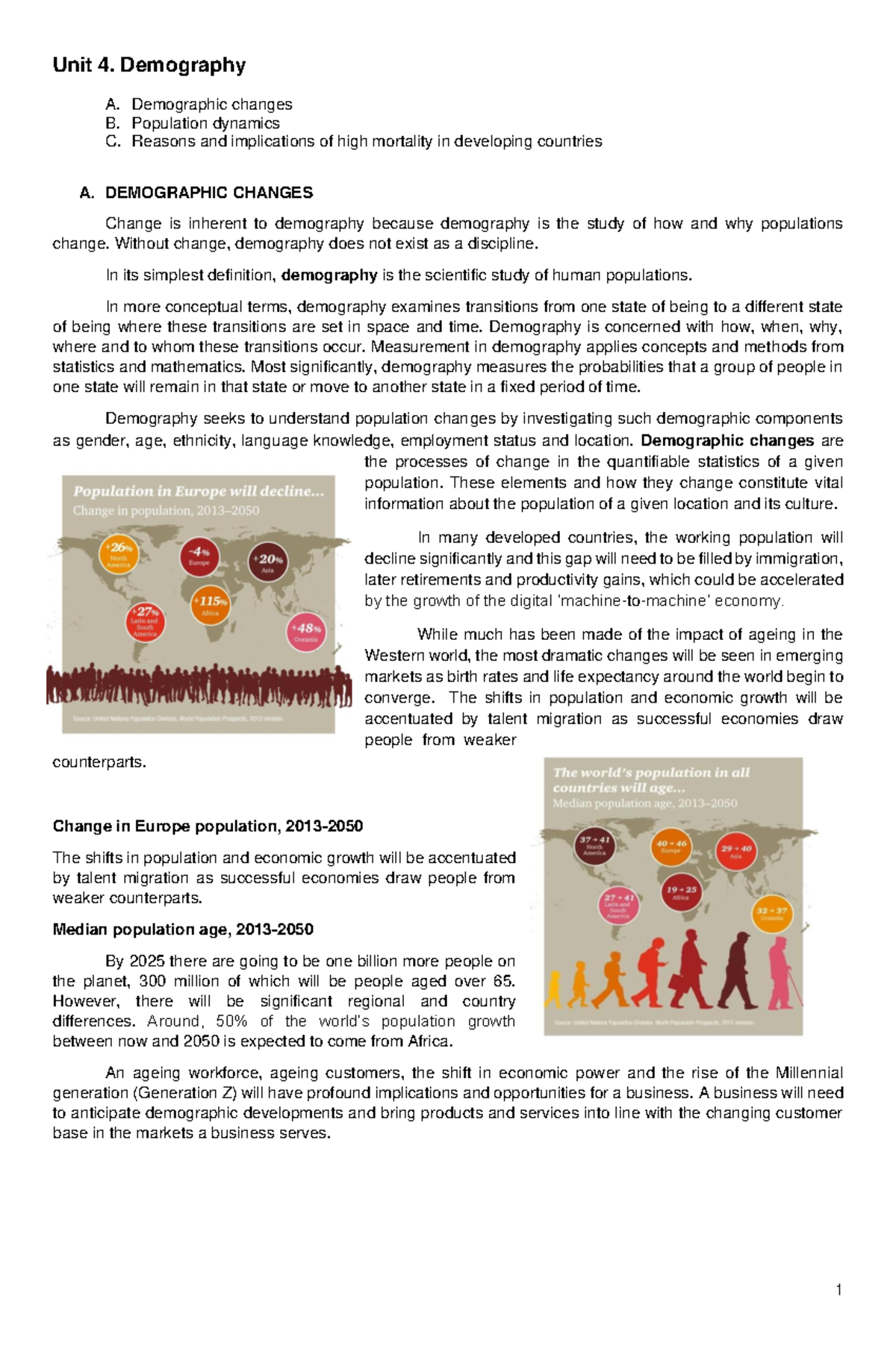 UNIT-4- Demography - Summary BS Accountancy - Unit 4. Demography A ...