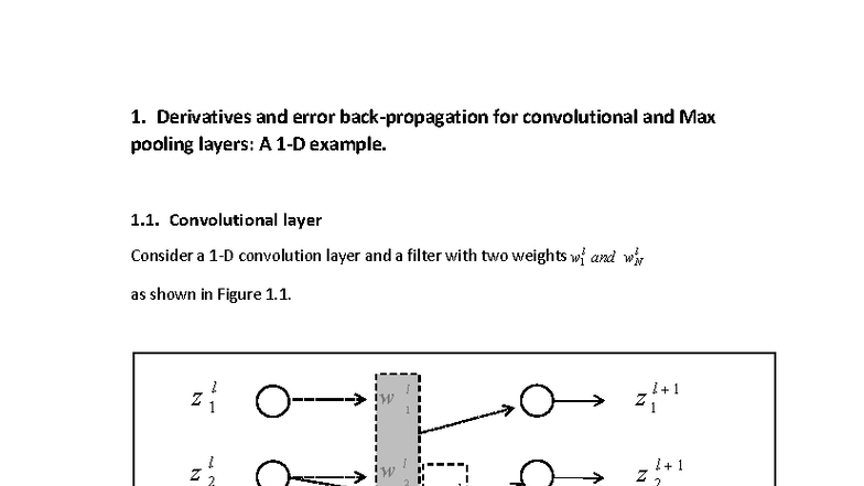 Derivatives and Error Analysis in CNN Layers (CS101) - Studocu