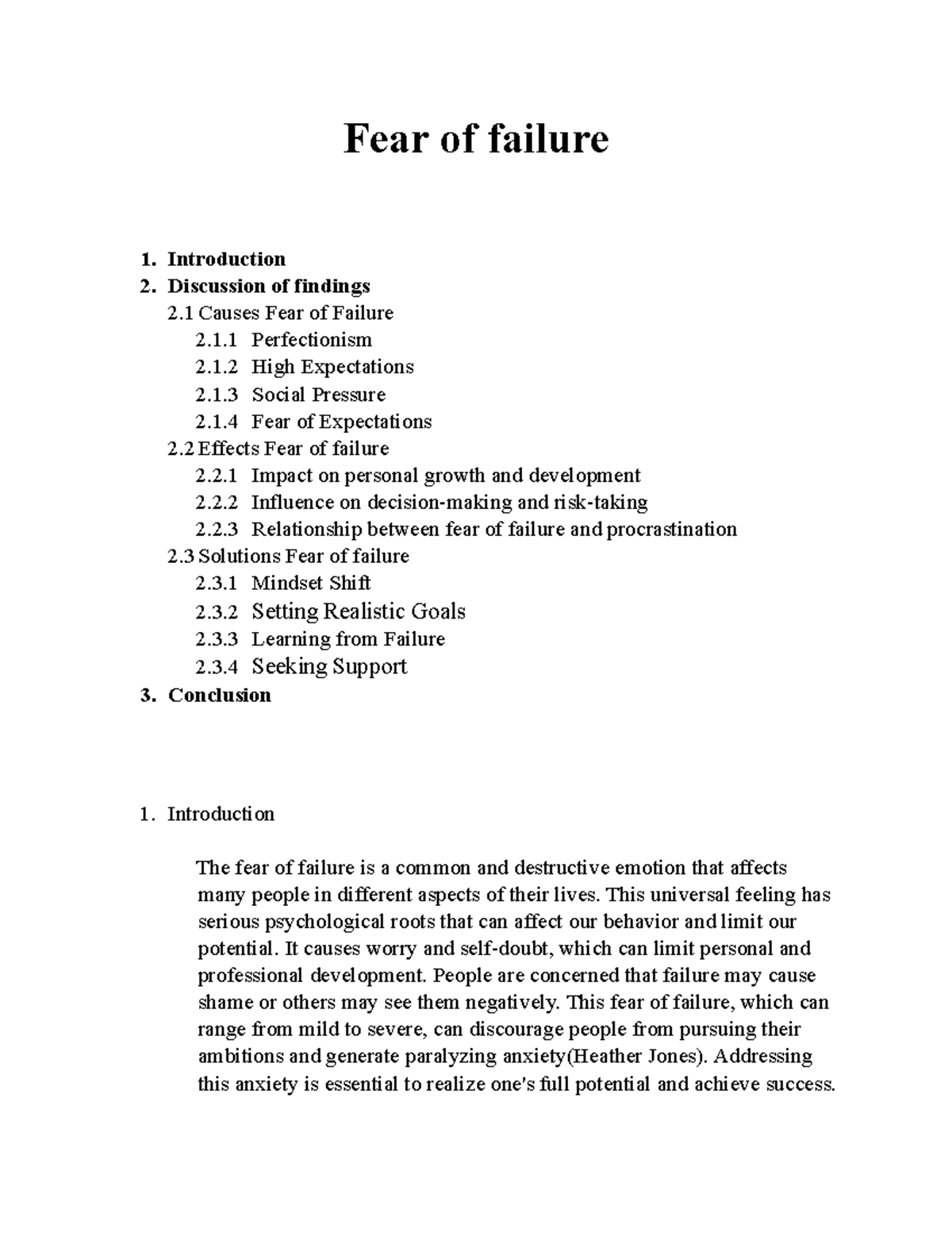 Image showcasing Understanding the Fear of Failure: Causes, Effects, and Solutions - Studocu