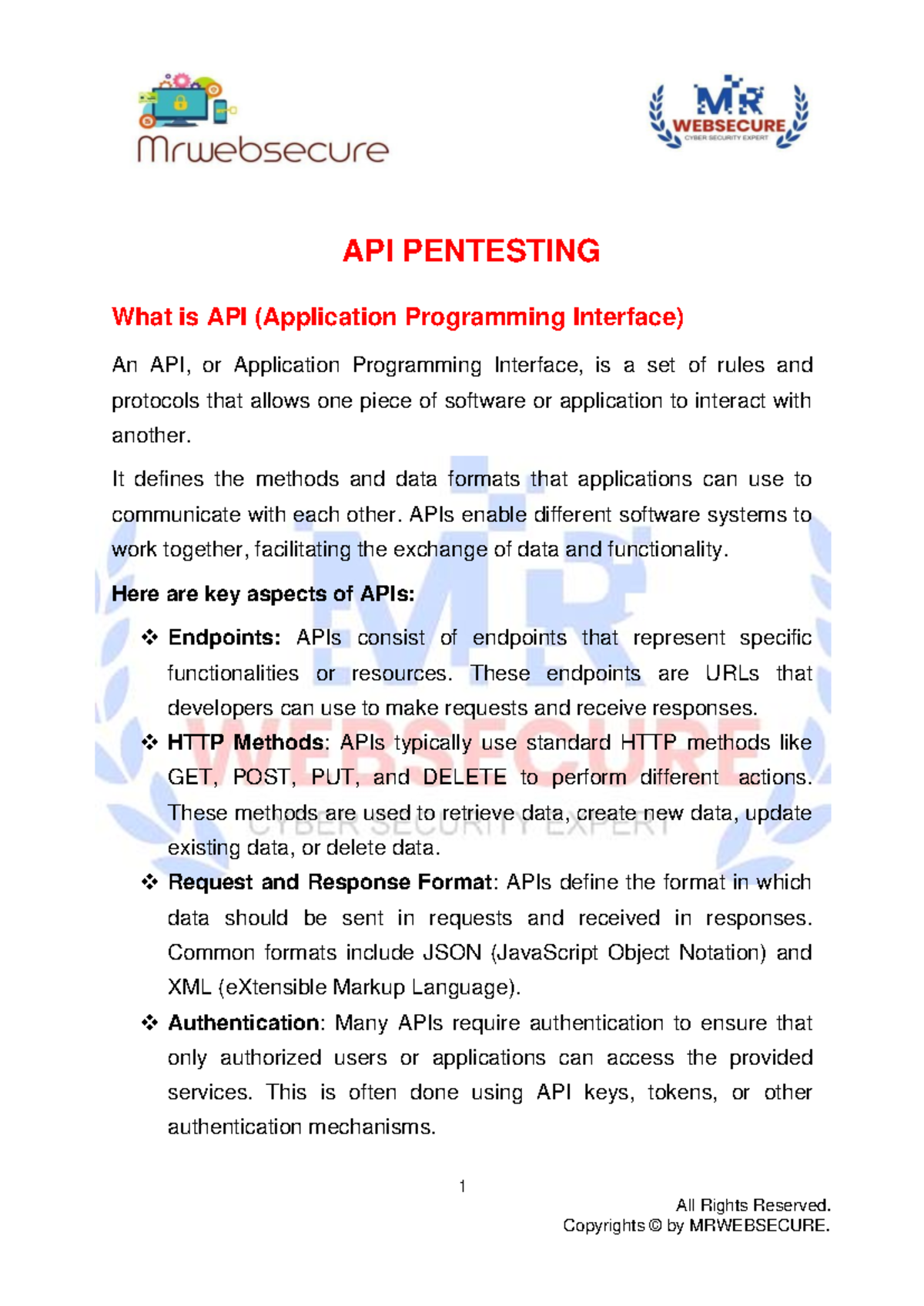 API Penetration Testing: Understanding and Securing APIs - Studocu