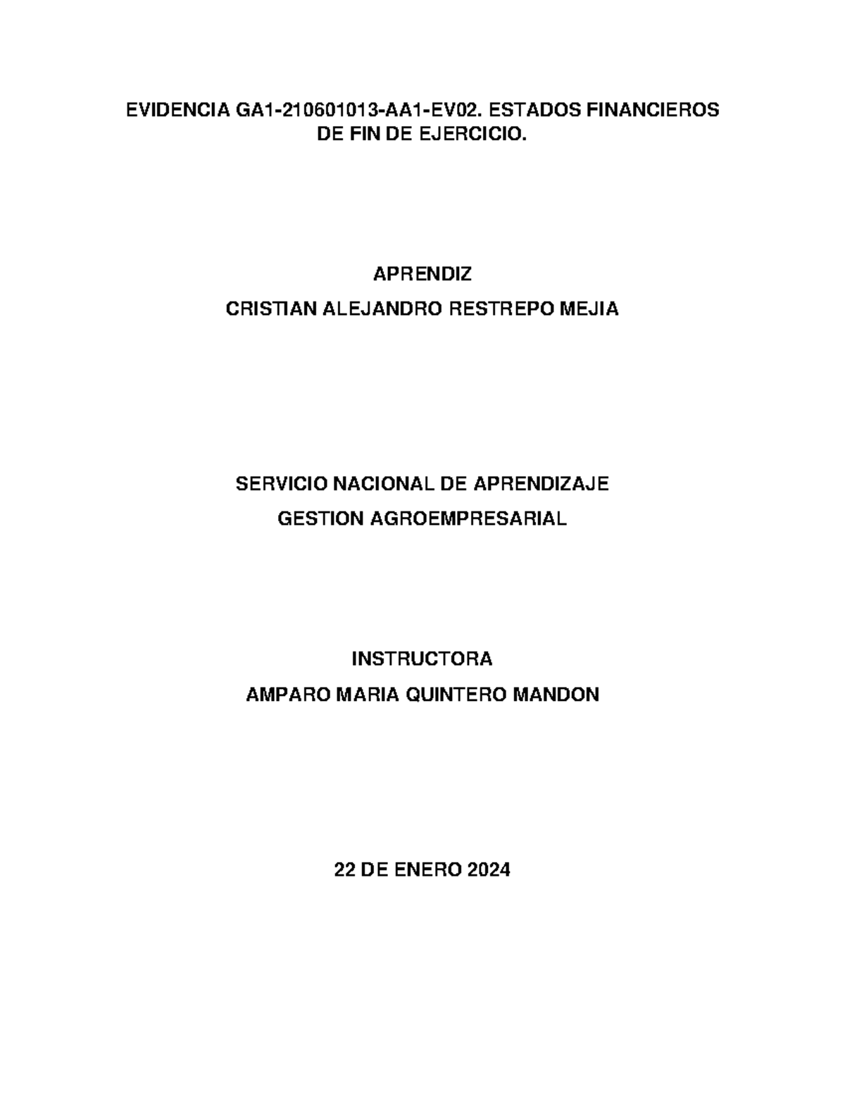 Evidencia GA1-210601013-AA1-EV02: Análisis de Estados Financieros en ...