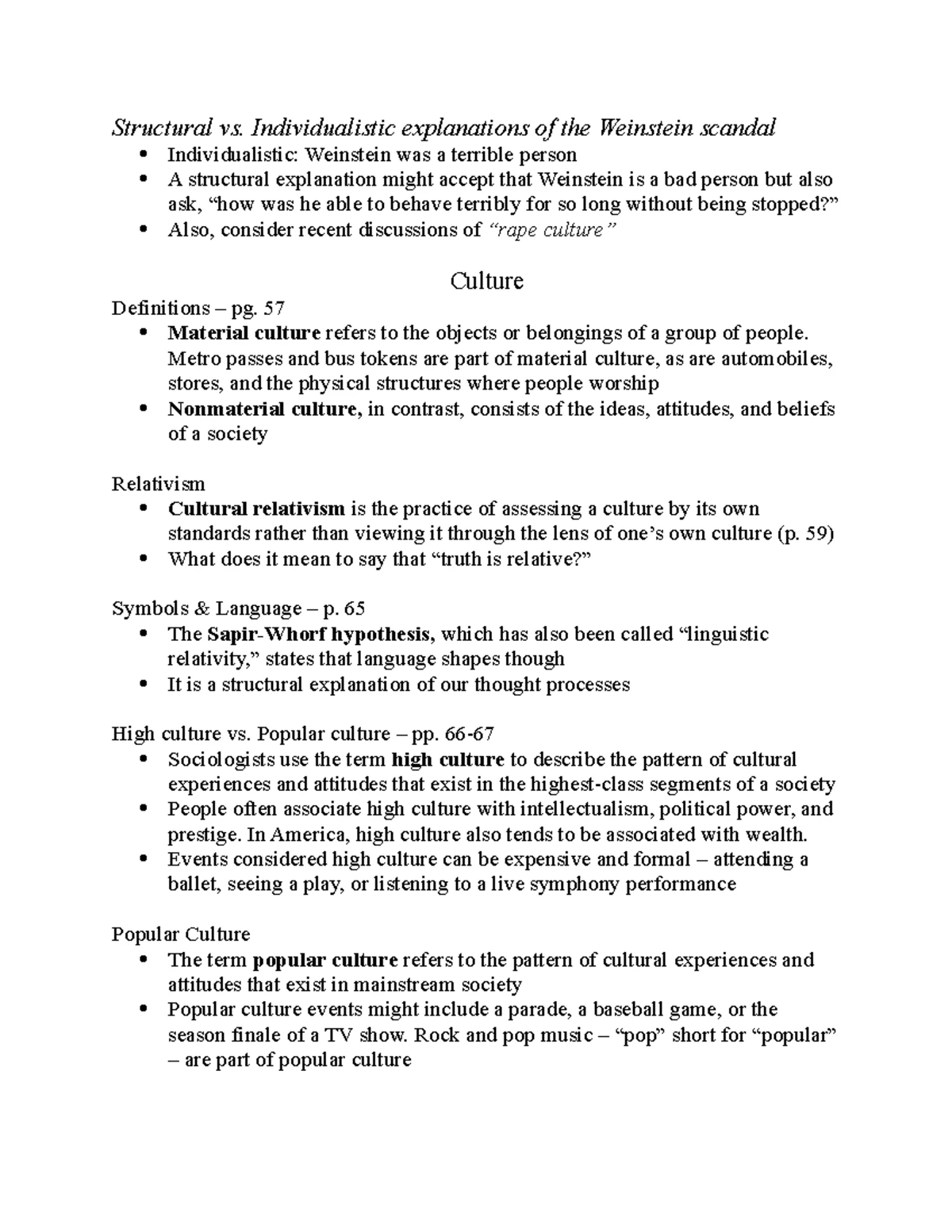 Comprehensive Overview of Sociological Concepts and Theories for SOC101 ...