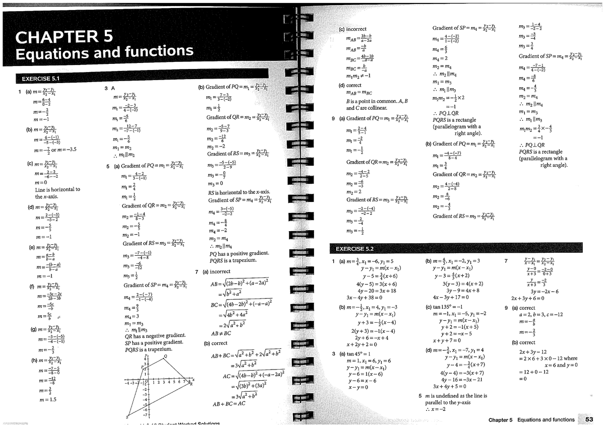 Chapter 5: Equations and Functions - Senior Mathematics Advanced - Studocu