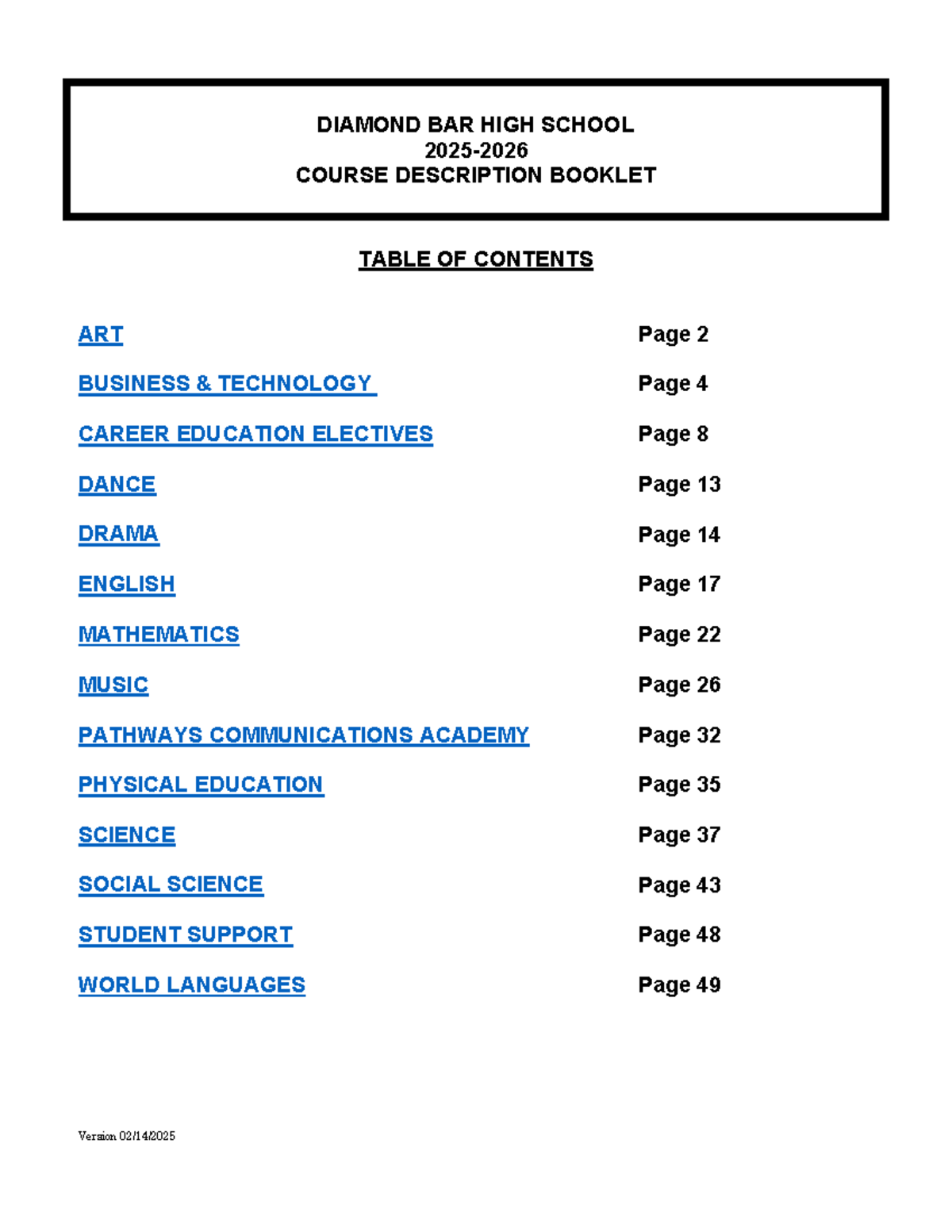 Diamond Bar High School Course Descriptions: Art, Business, and ...