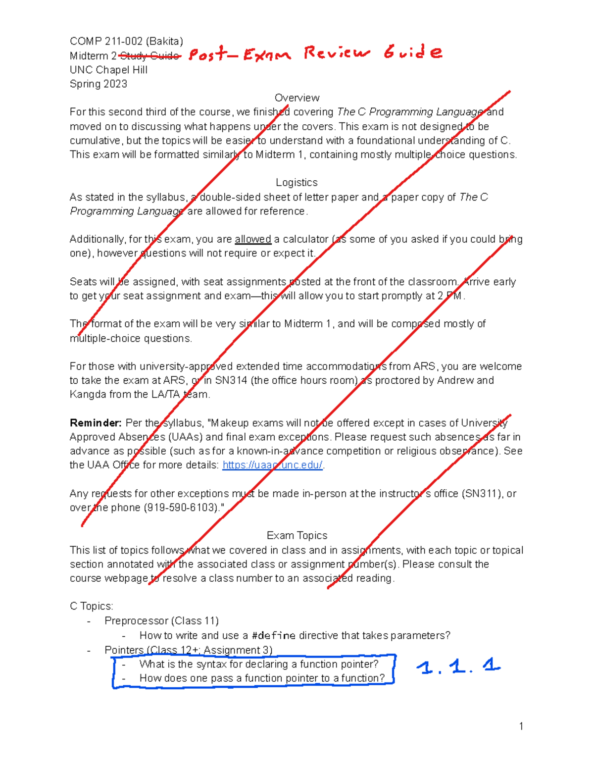COMP Midterm 2 Study Guide - C Programming & Computer Organization ...