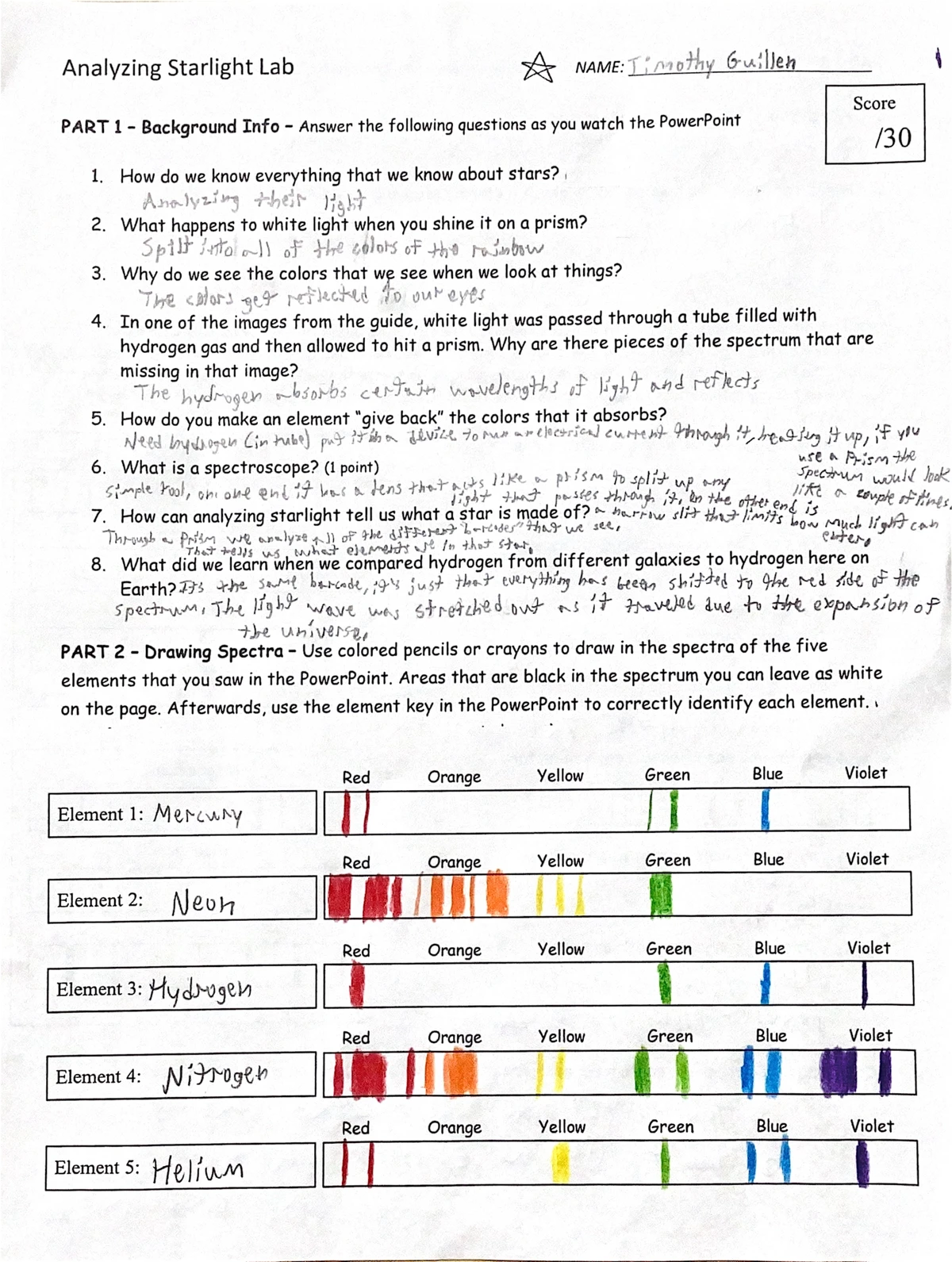 Lab 7: Star Classification - Identifying Main Characteristics - Studocu