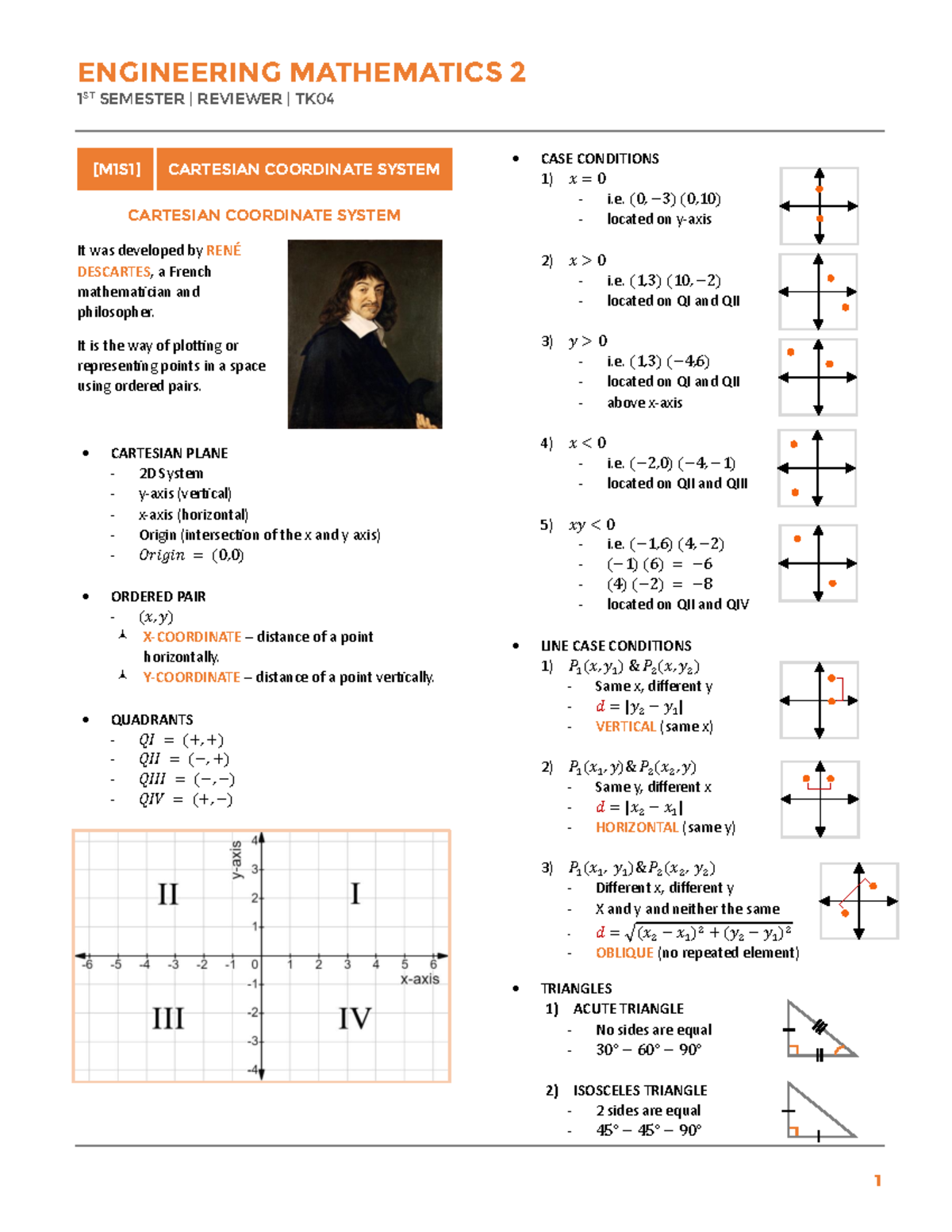 ENGINEERING MATHEMATICS 2 COE0003 1ST SEMESTER MIDTERM REVIEWER - Studocu
