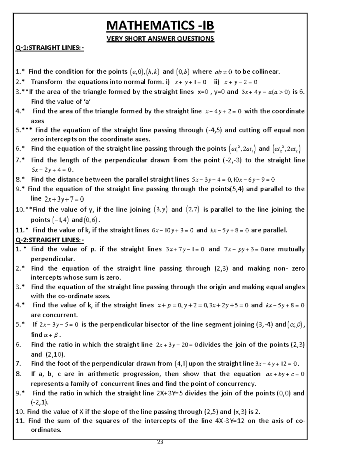 MATHEMATICS MATH101 SHORT ANSWER QUESTIONS AND SOLUTIONS - Studocu