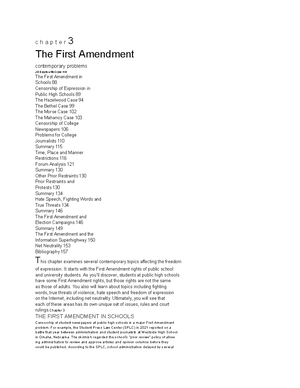 The First Amendment: Understanding Freedom of Speech and Press - c h a ...