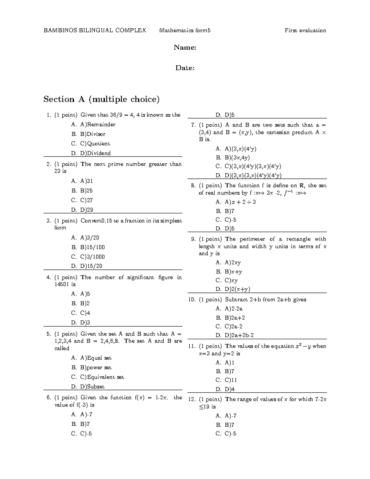 Form 5 physics - how to soe efficiently - BAMBINOS BILINGUAL COMPLEX ...