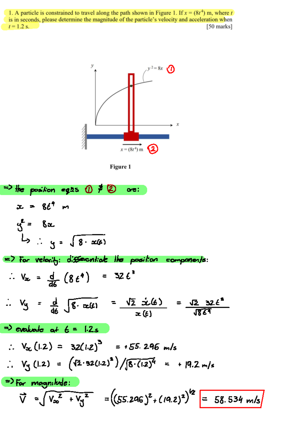 Machine Dynamics Assignment 1: Position and Velocity Analysis - Studocu