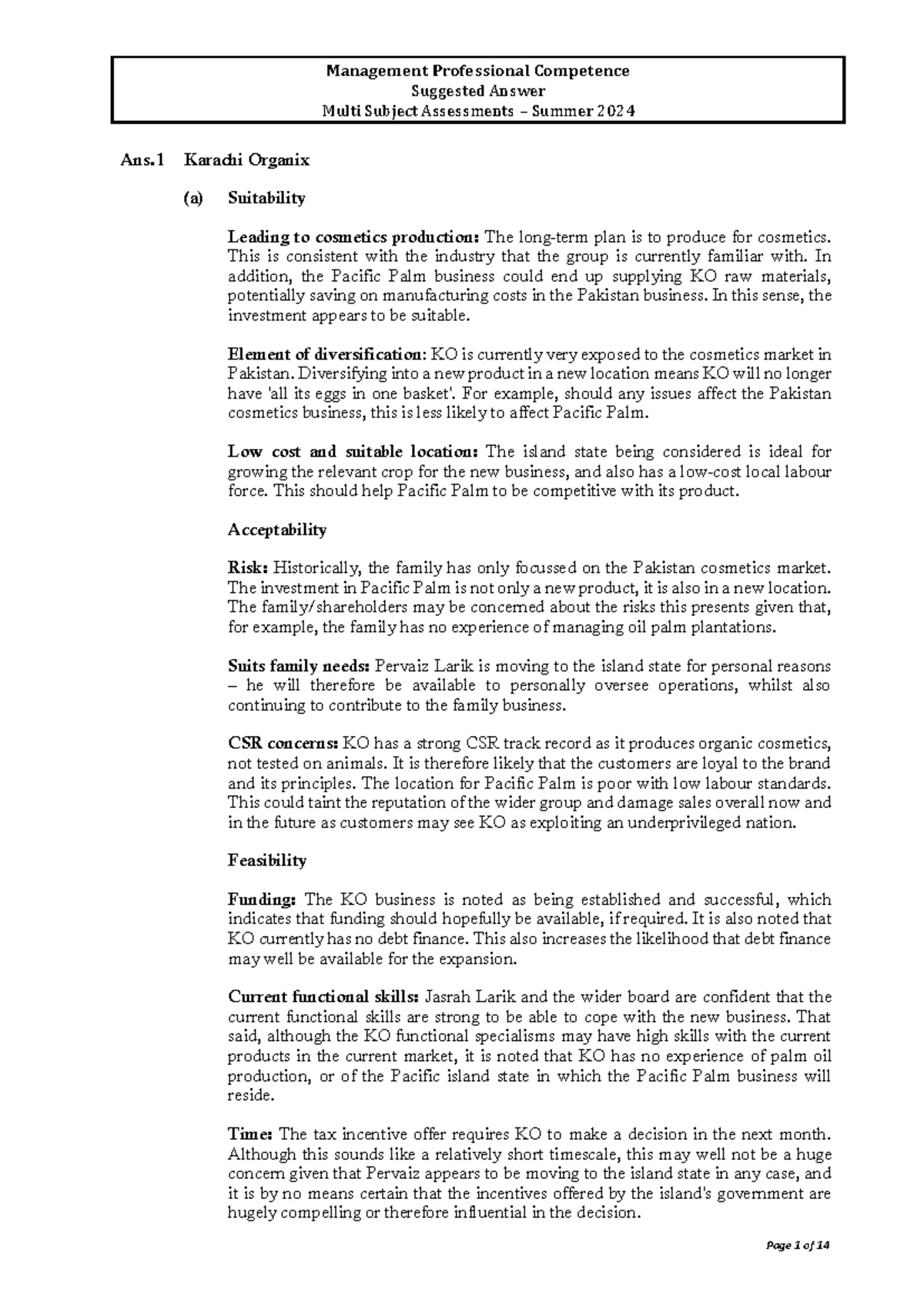MSA 2 Summer 2024 - Multi Subject Assessment Past Paper Review - Studocu
