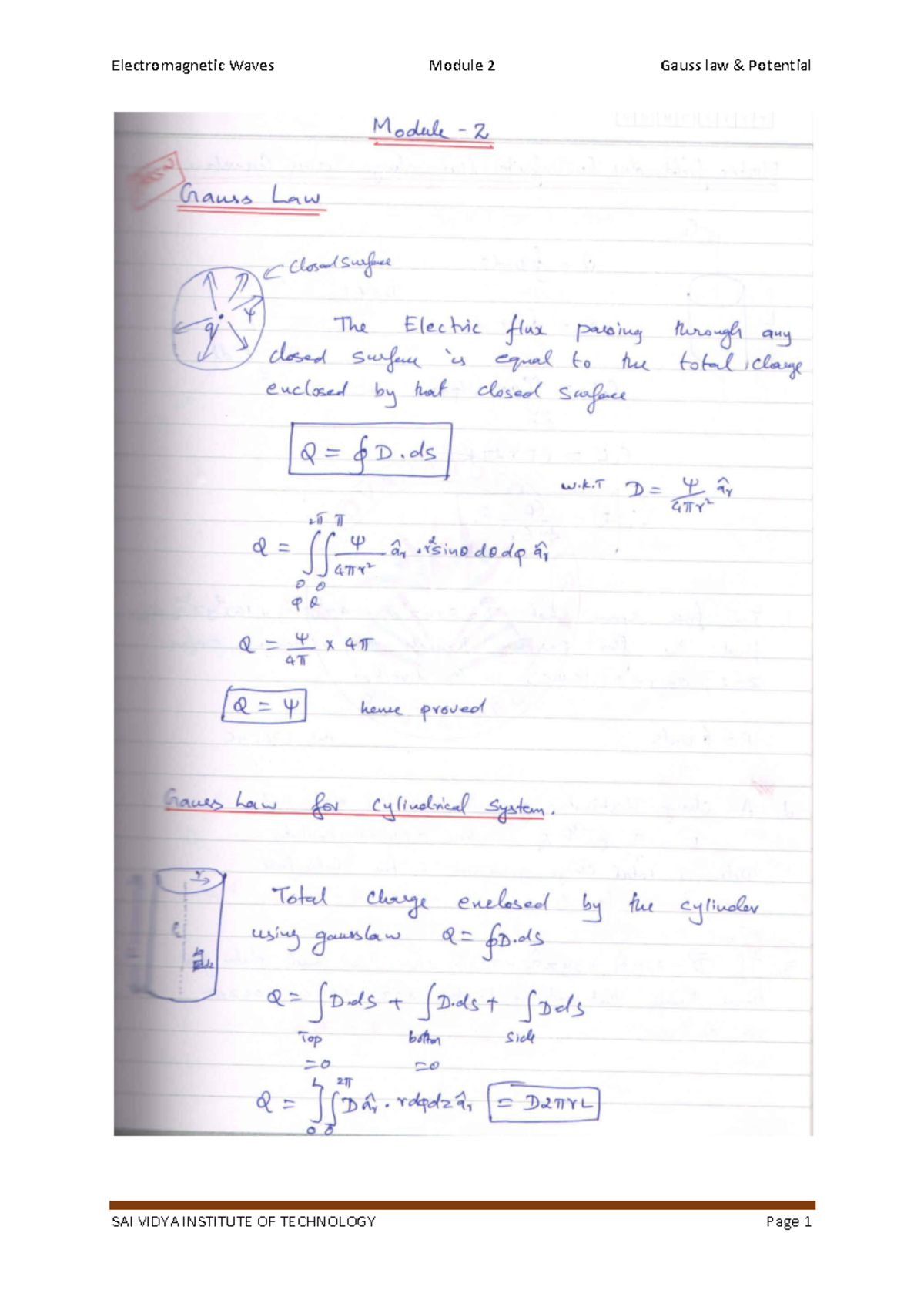 EM Module 2 - ECE VTU Notes and Study Guide - Studocu