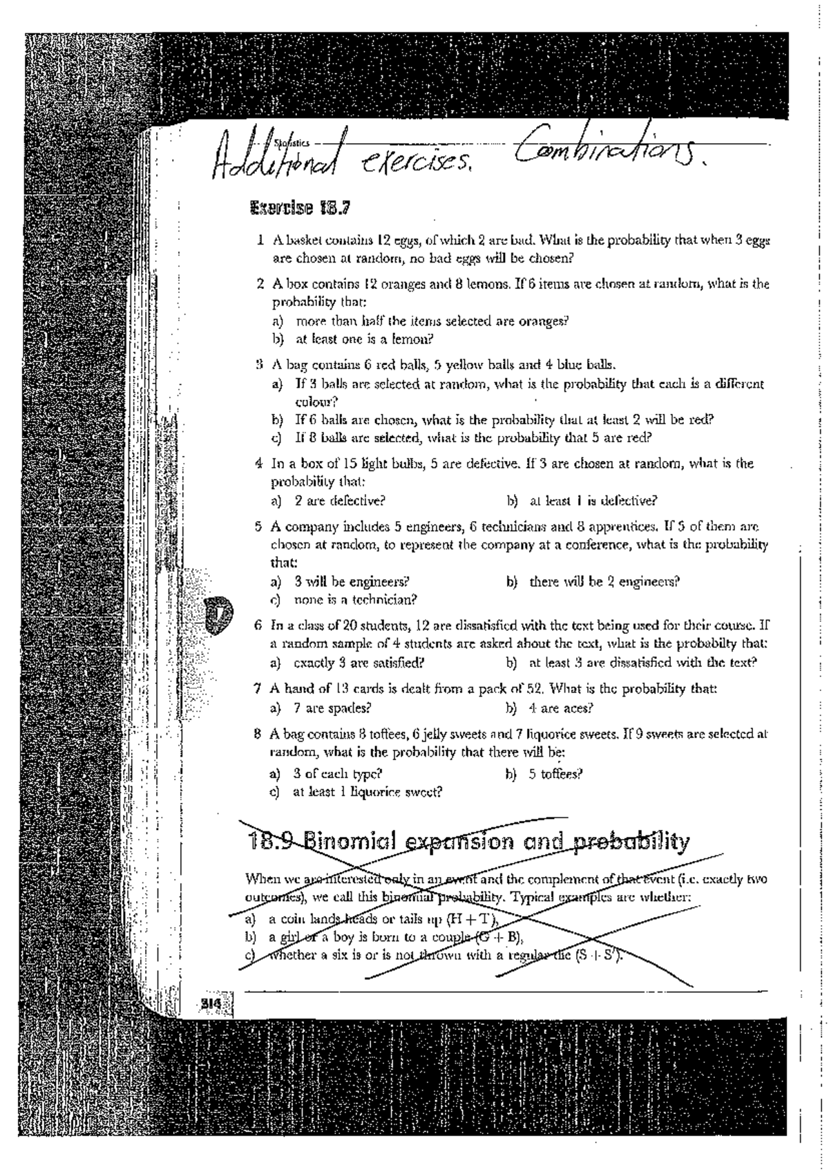 Additional Exercises On Combinations And Permutations Studocu