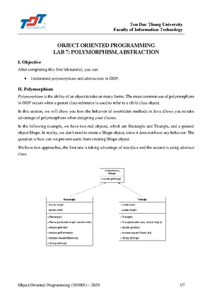 Lab 8: Understanding Generics and Collections in OOP - TDTU - Studocu