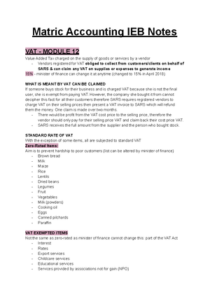 ACC152 - Accounting 1 - Studocu