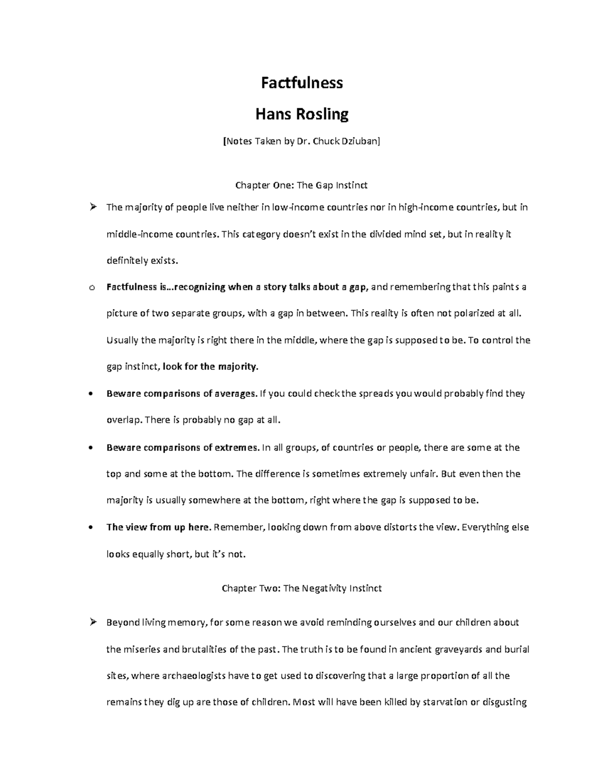 Factfulness-Hans-Rosling - Factfulness Hans Rosling [Notes Taken by Dr ...