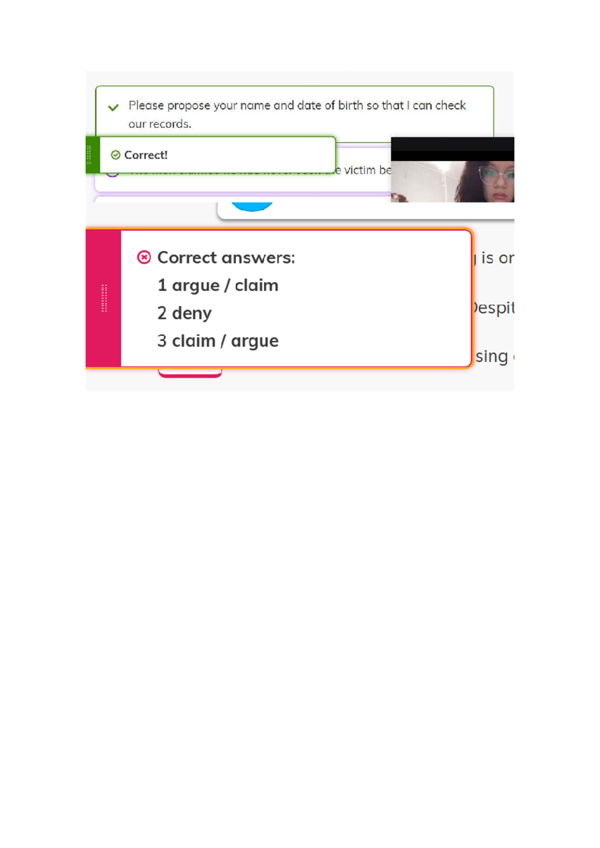 English Grammar: Reported Speech Exercises (ENG 101) - Studocu