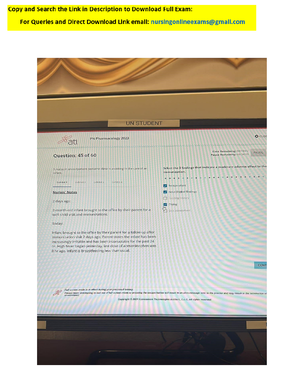 ATI RN Pharmacology Proctored Exam 2023 With NGN 70 Questions & Answers ...