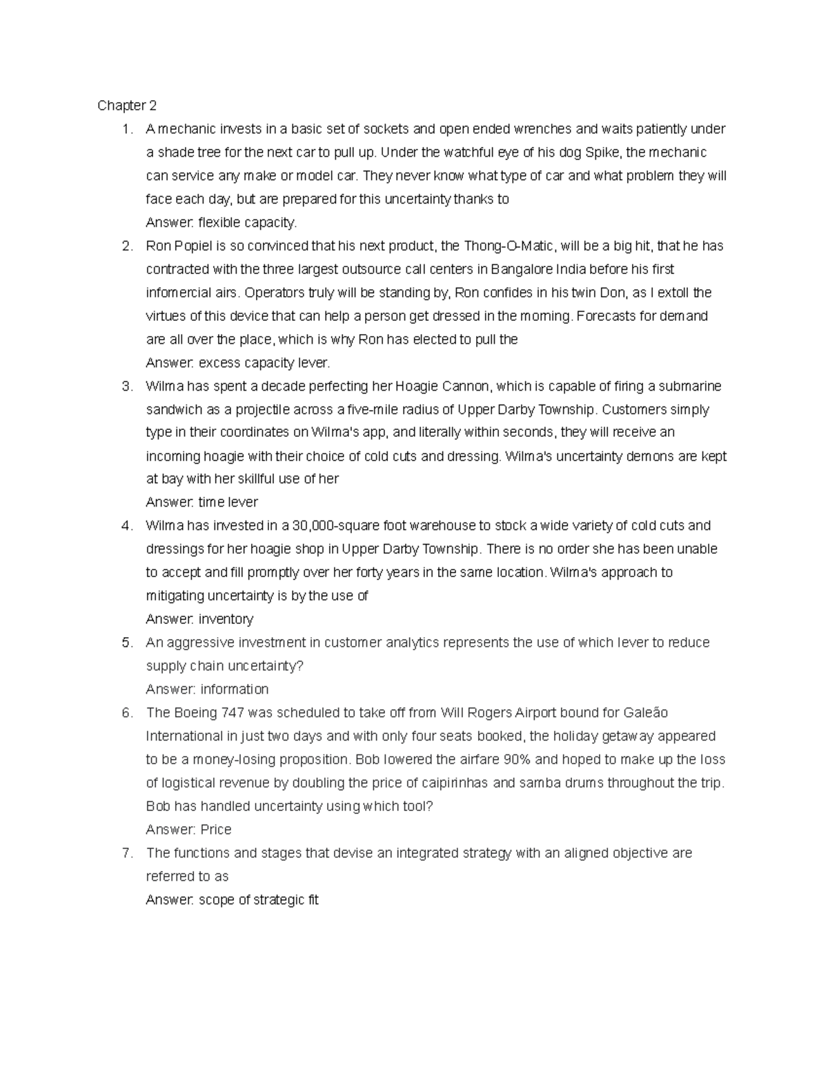 Midterm Exam Notes for Course Code: Supply Chain Management (SCM 101 ...