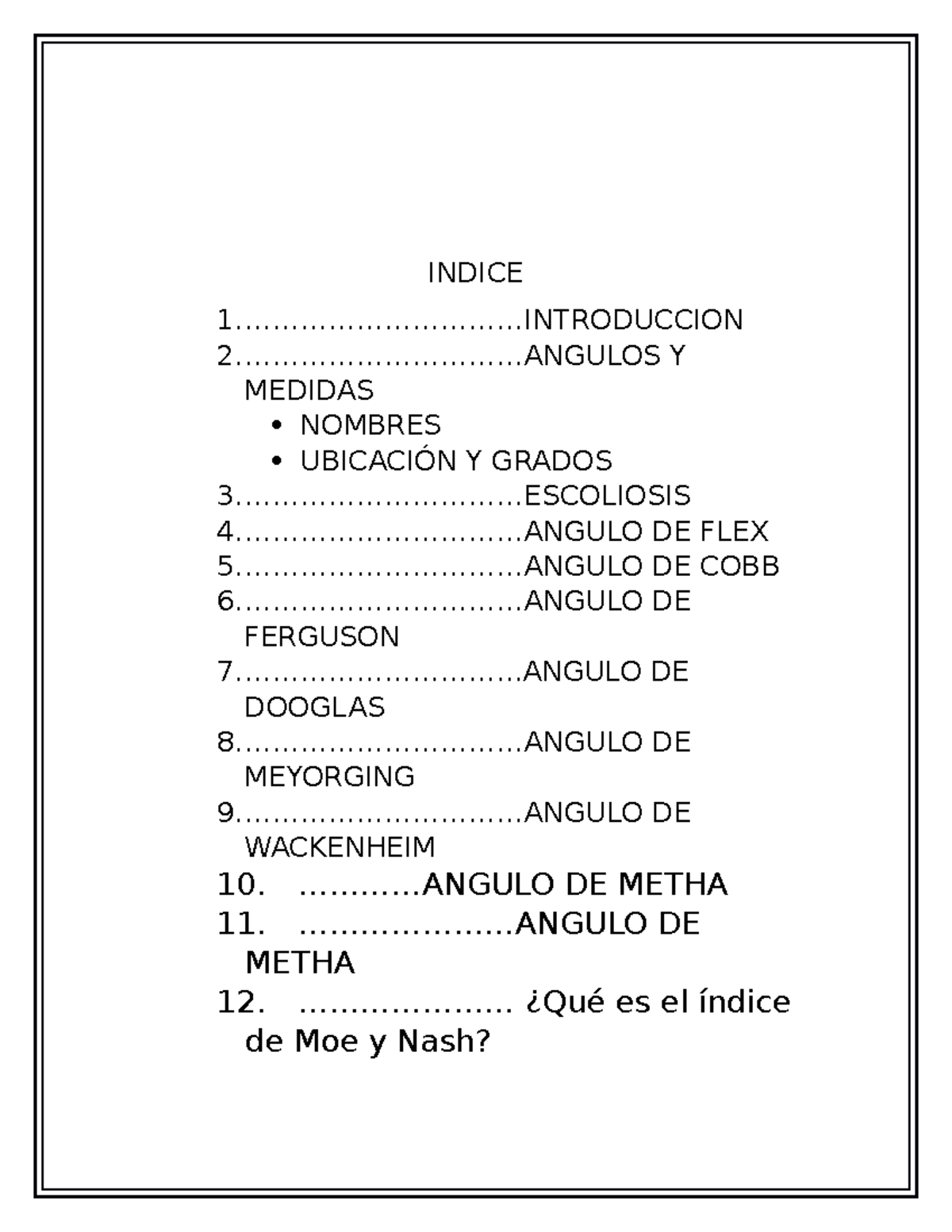 Angulos y Medidas de la Columna Vertebral - Estudio Completo - Studocu