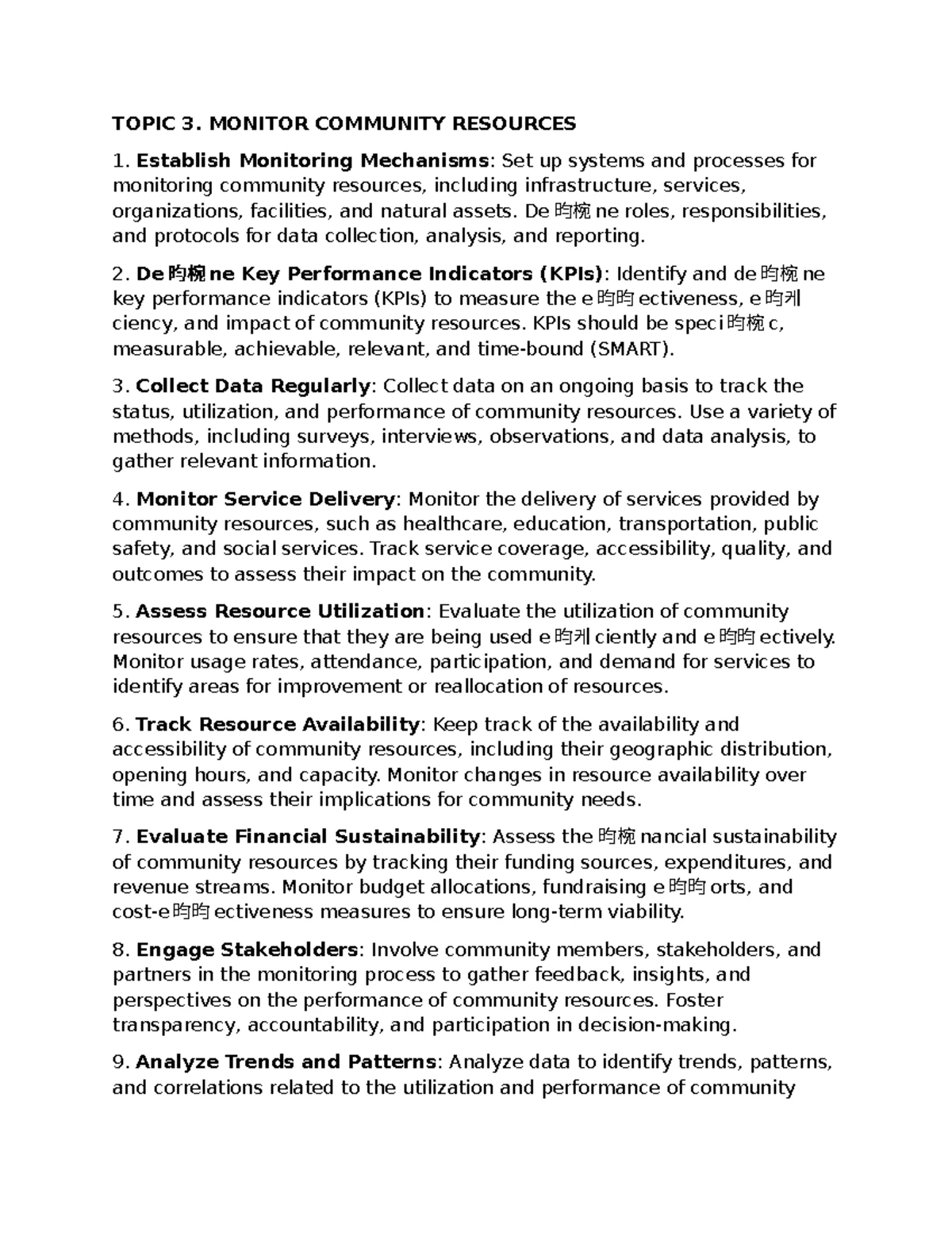 LO 2 COMM Resources - Identifying and Analyzing Community Gaps - Studocu