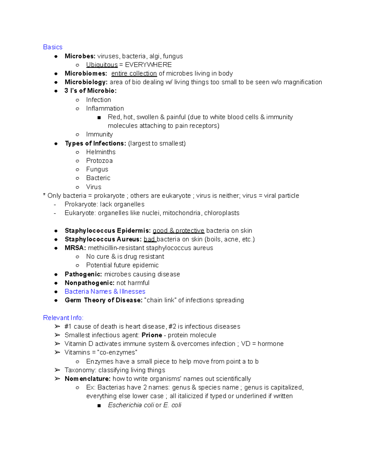 Microbiology CH 1 Summary: Key Concepts and Biotechnological Advances ...
