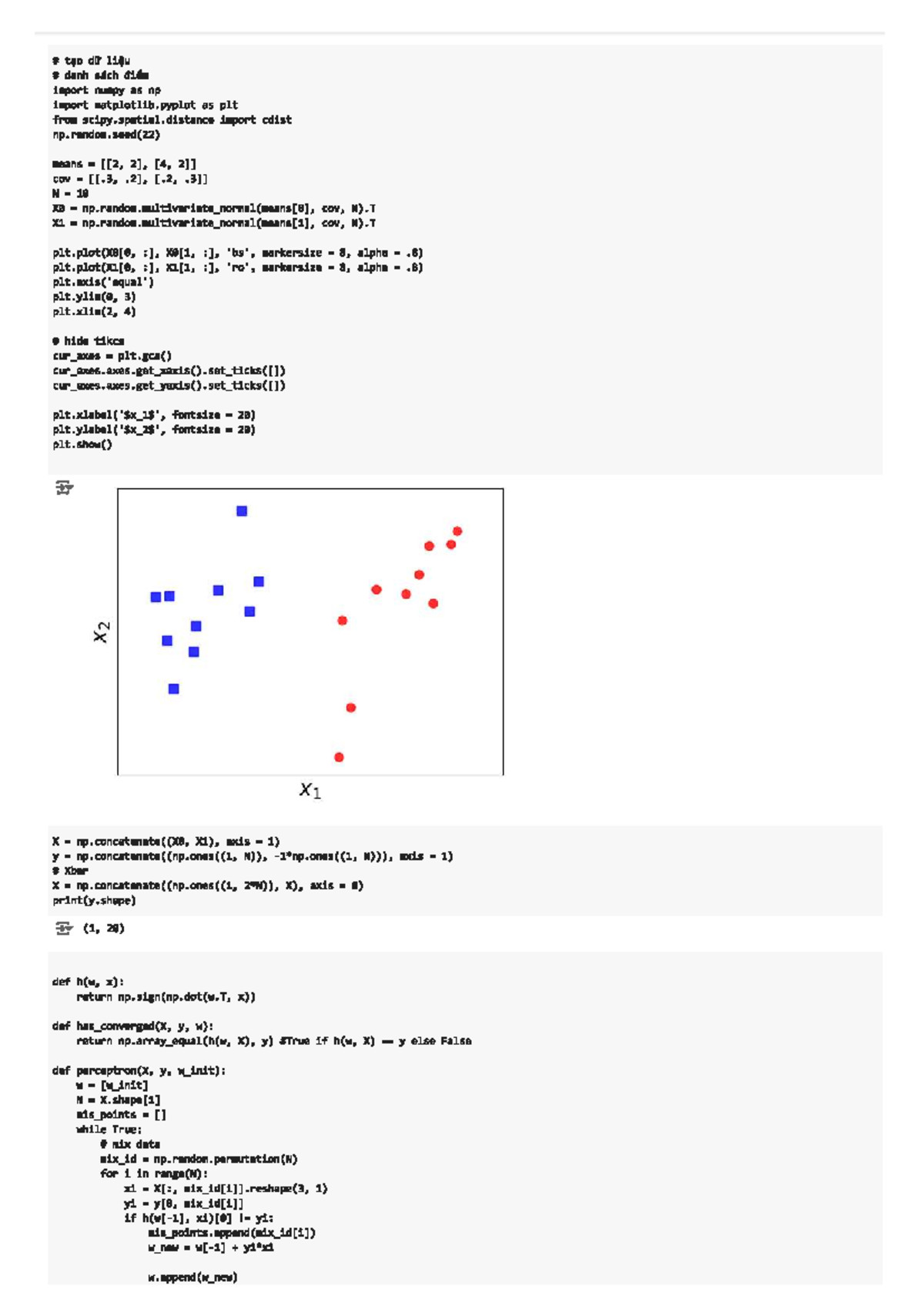 LAB 3 - CNTT2023: Perceptron Algorithm Implementation - Studocu