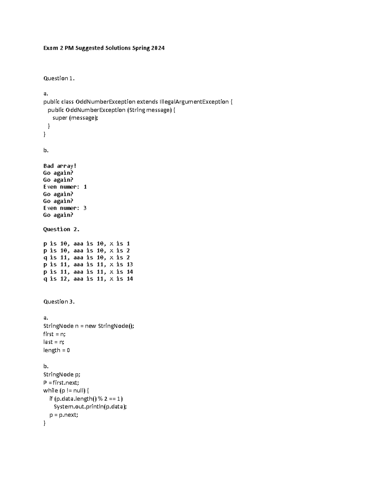 Exam2PMSolutions - practice exam 2 solution - Exam 2 PM Suggested ...