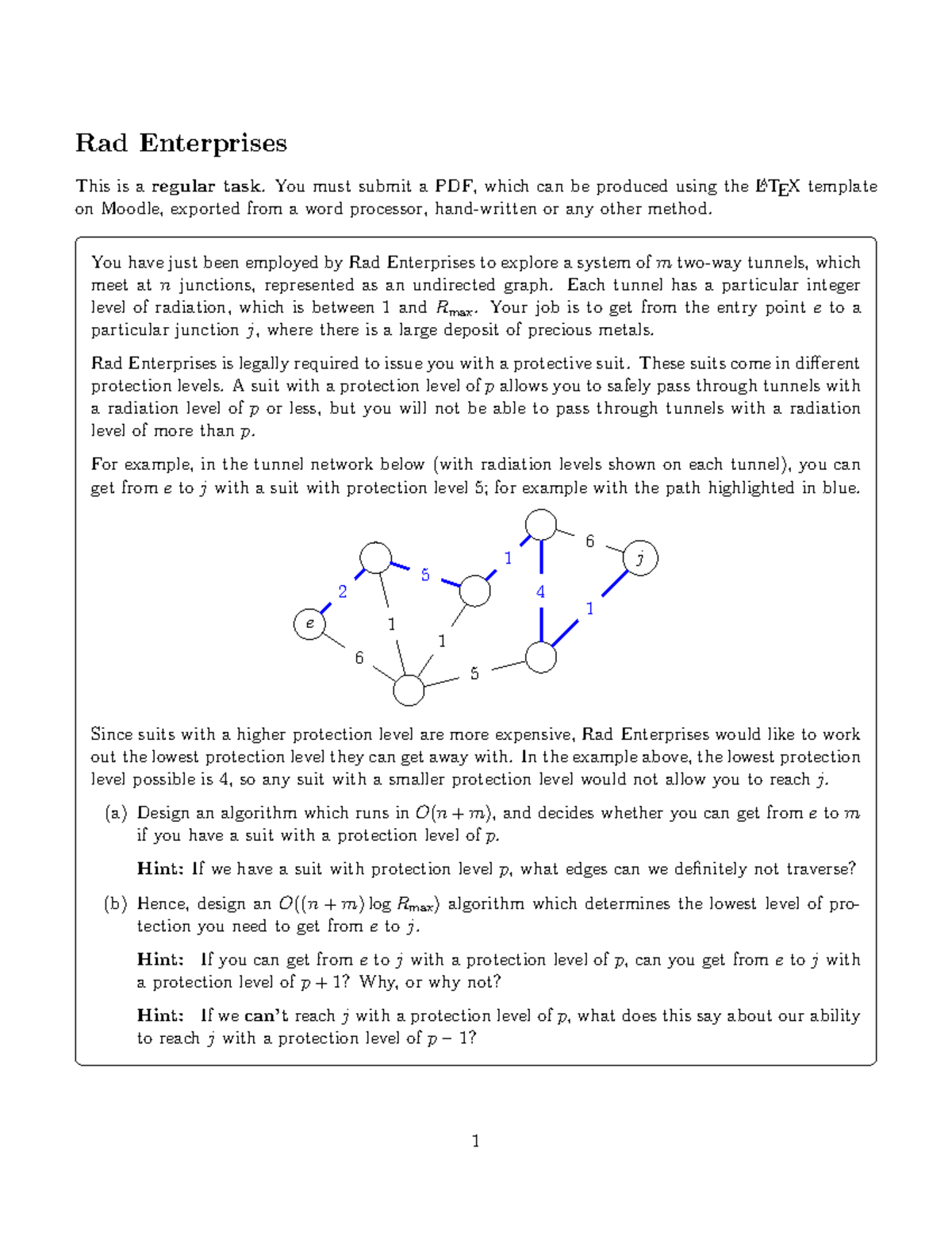 COMP3121 Rad Enterprises Tunnel Protection Level Analysis Studocu