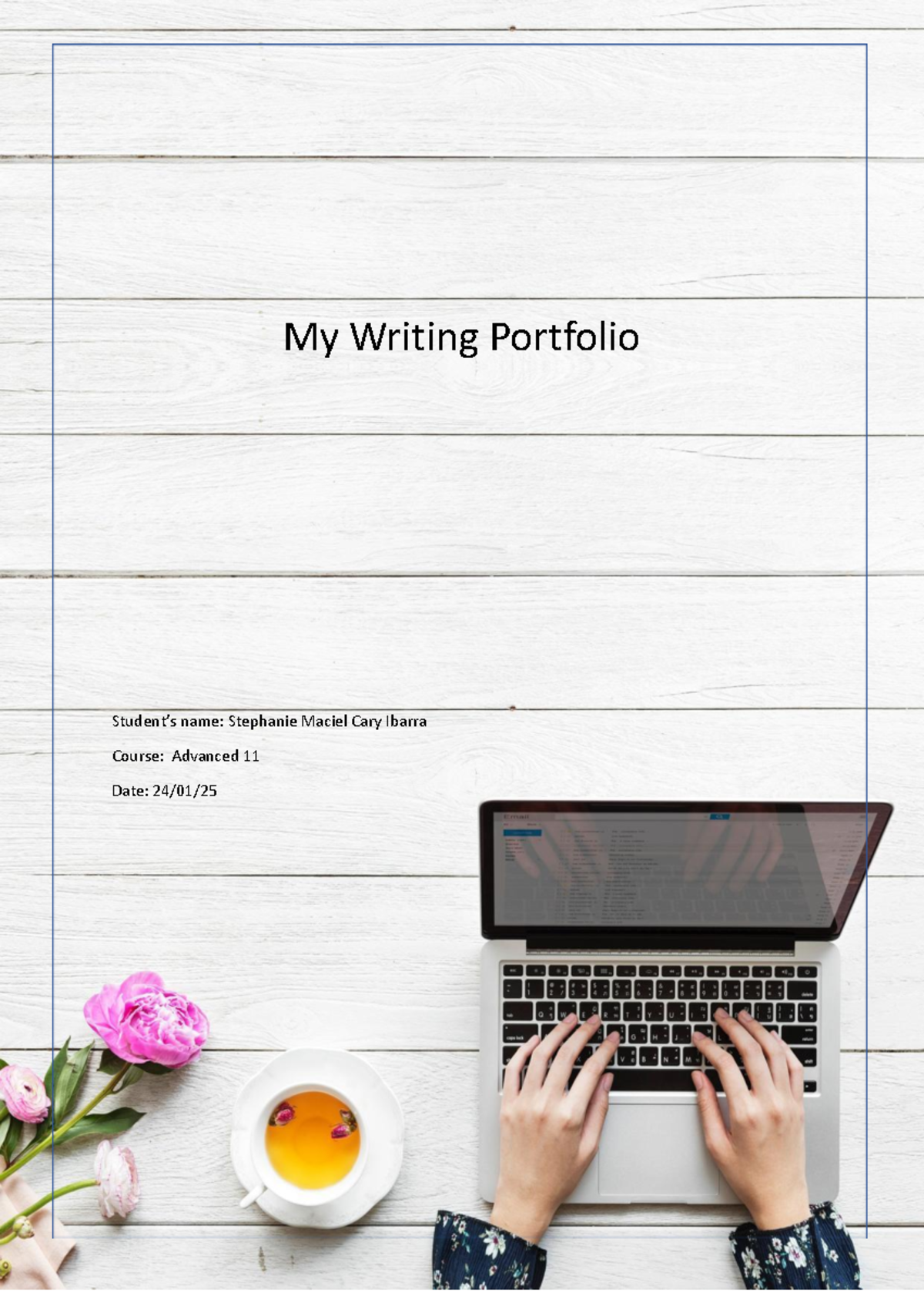 Advanced 11 Writing Portfolio: Drafts & Vocabulary Logs - Studocu